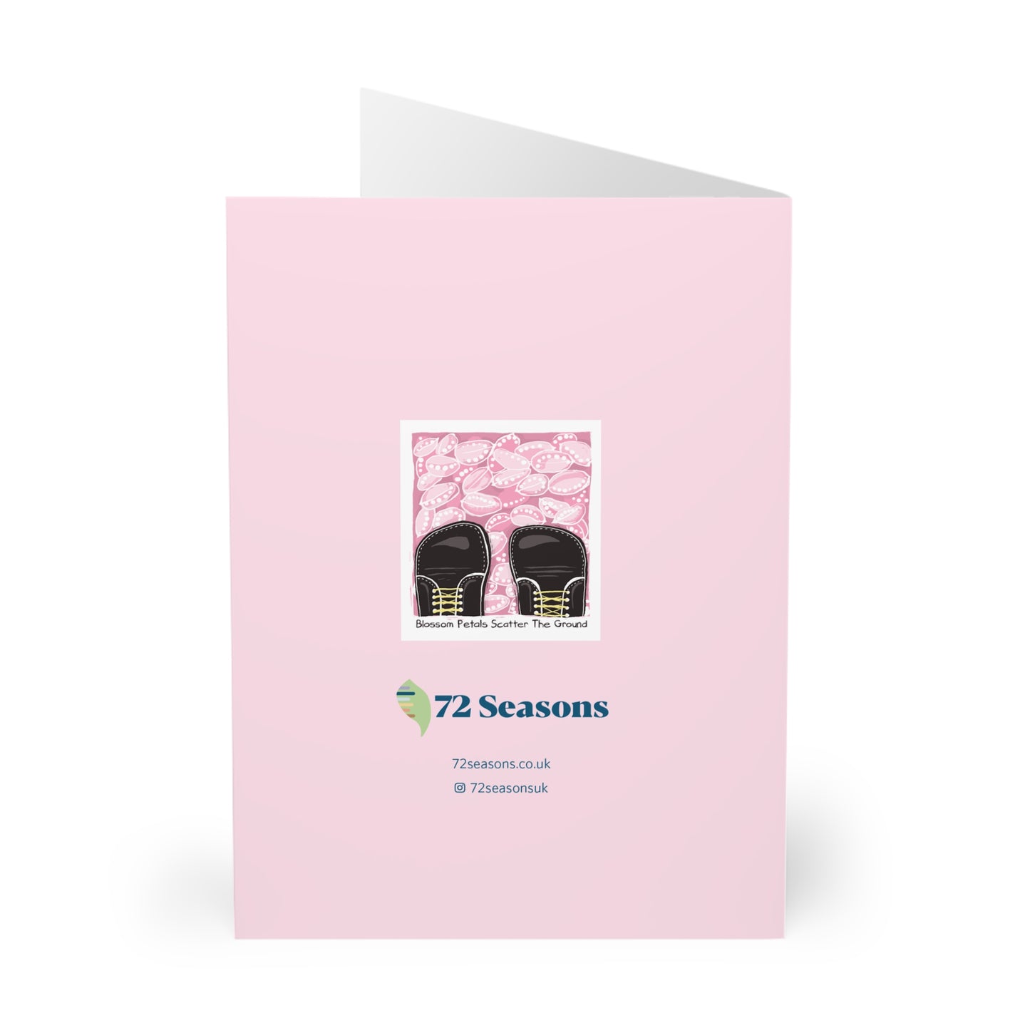 Blossom Petals Scatter The Ground greeting card (5 pack)