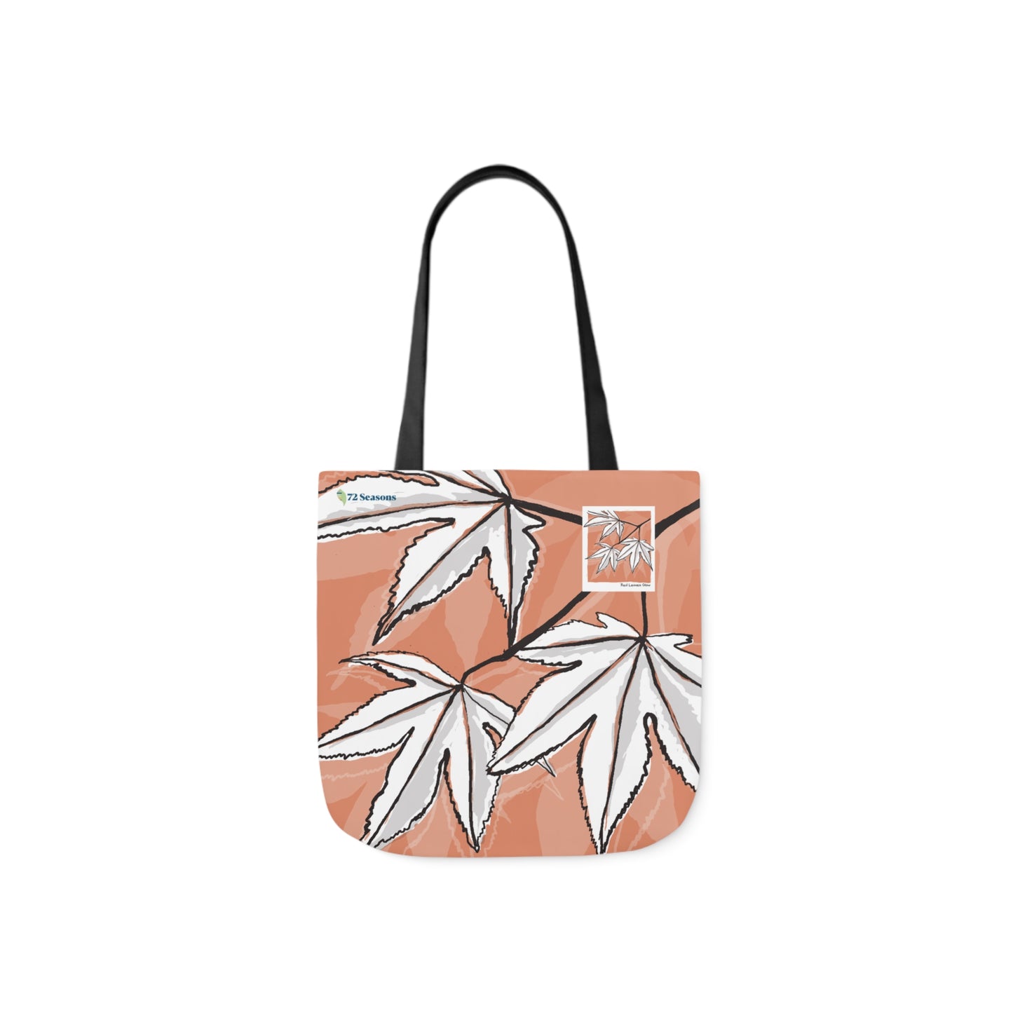 Red Leaves Glow Canvas Tote Bag