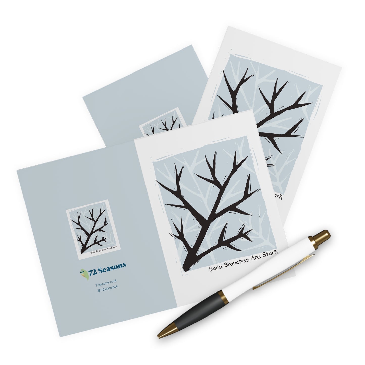 Bare Branches Are Stark greeting card (5 pack)