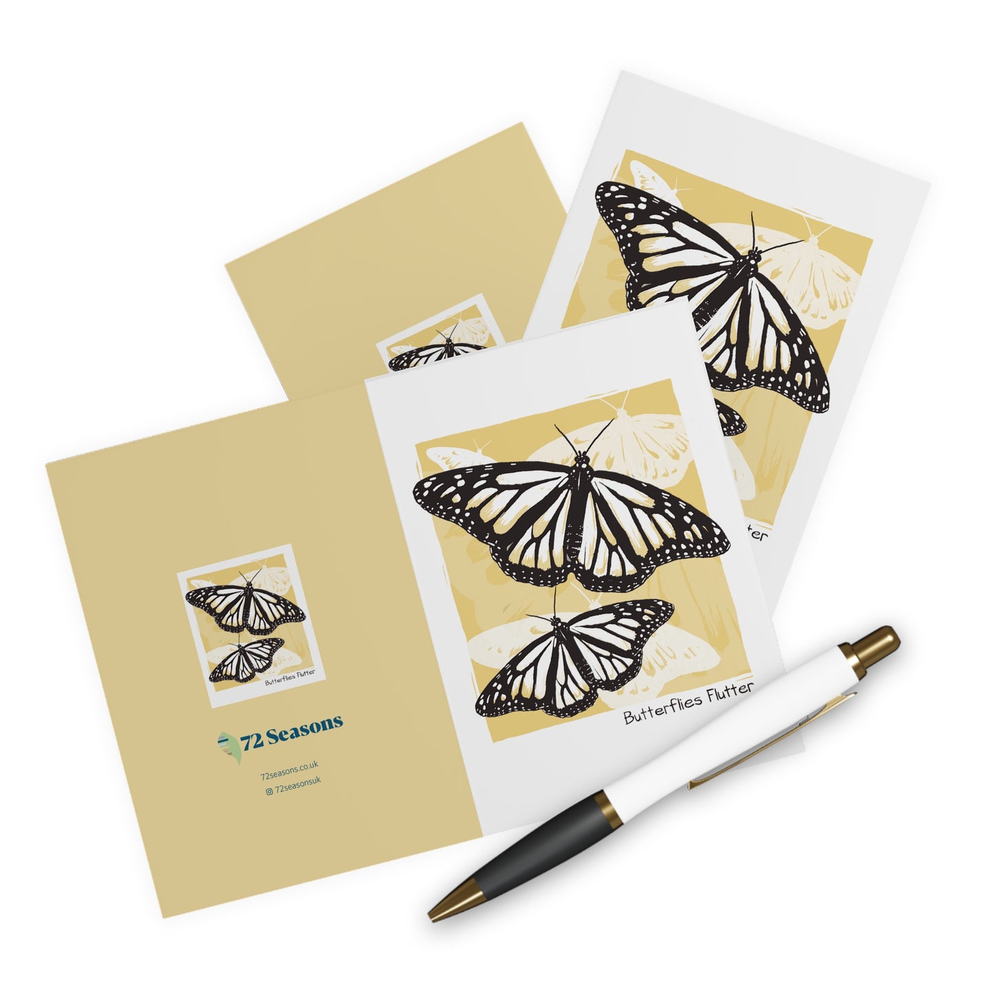 Butterflies Flutter greeting card (5 pack)
