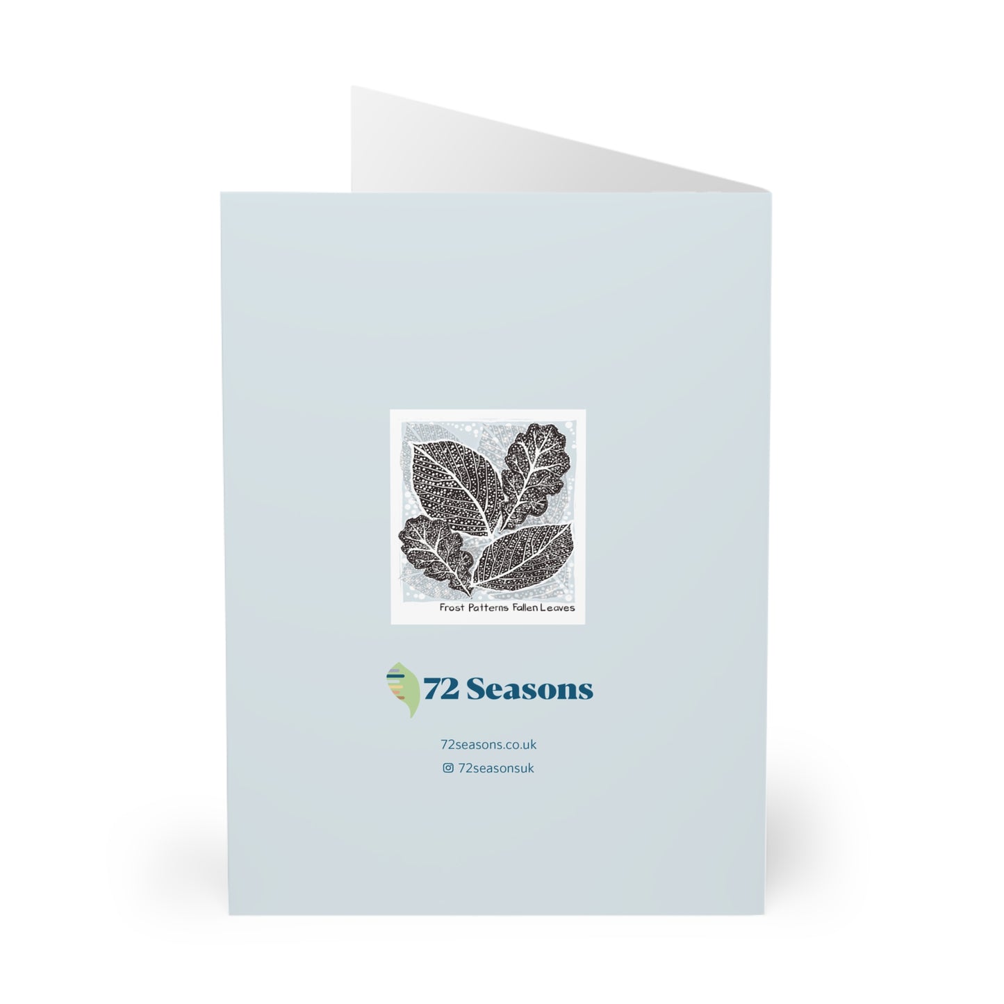Frost Patterns Fallen Leaves greeting card (5 pack)