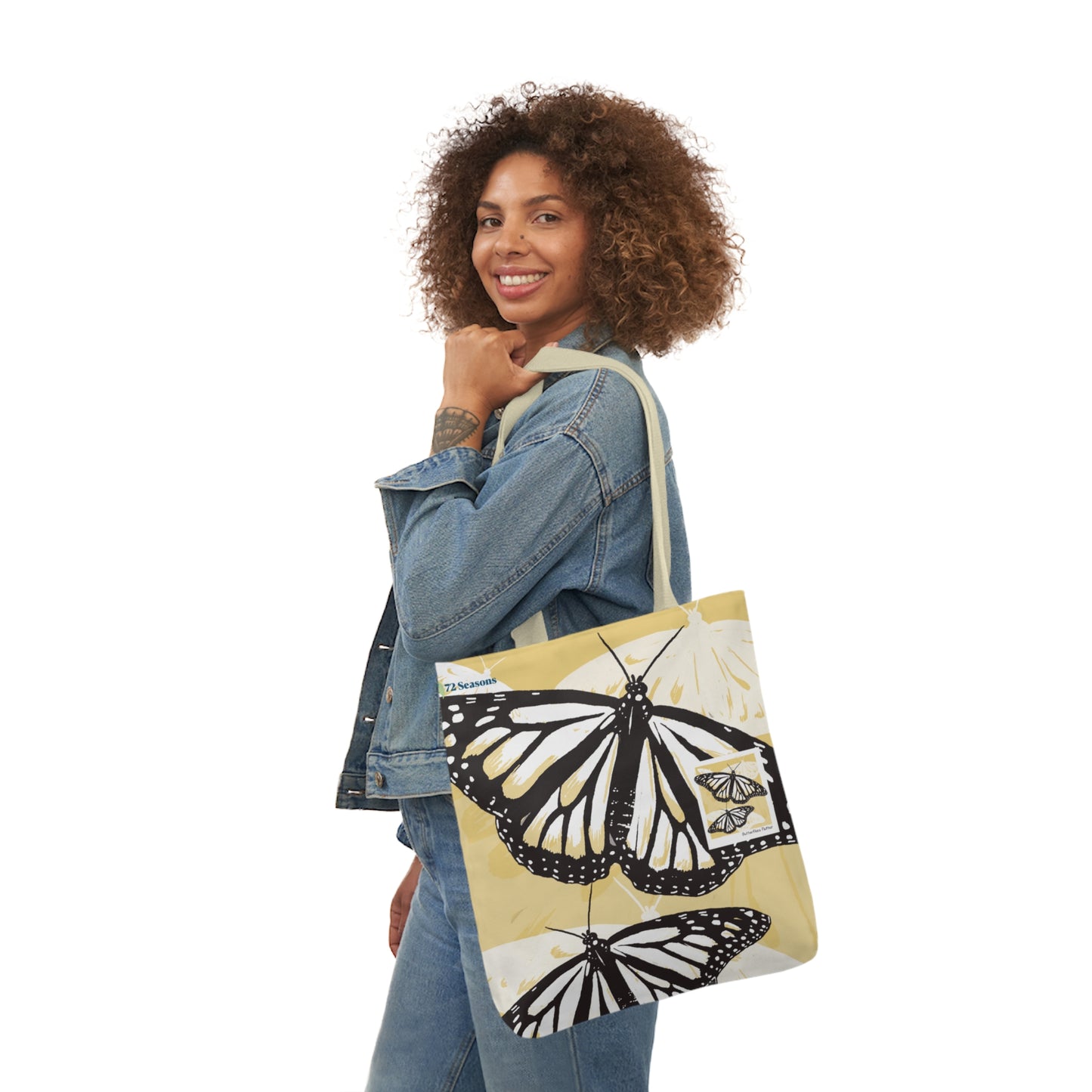 Butterflies Flutter Canvas Tote Bag