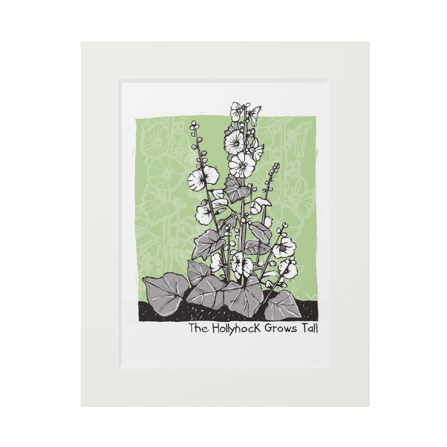 The Hollyhock Grows Tall Fine Art Print
