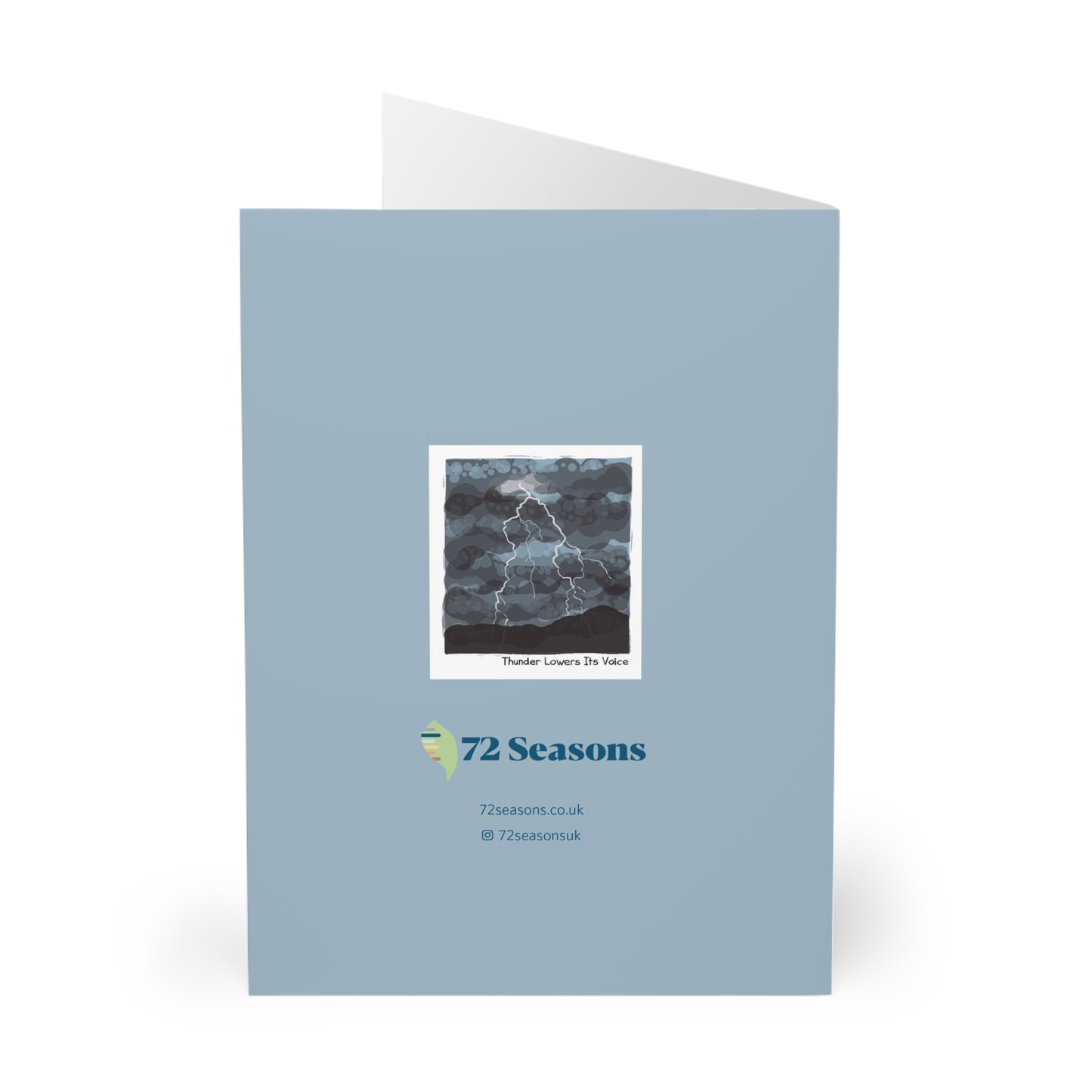 Thunder Lowers Its Voice greeting card (5 pack)