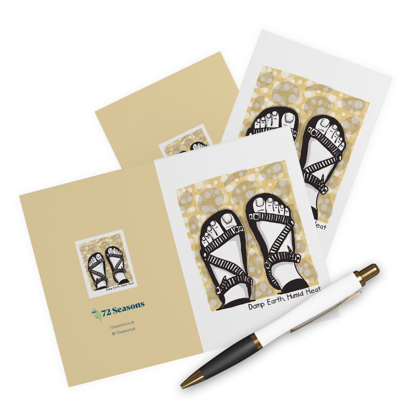 Damp Earth, Humid Heat greeting card (5 pack)