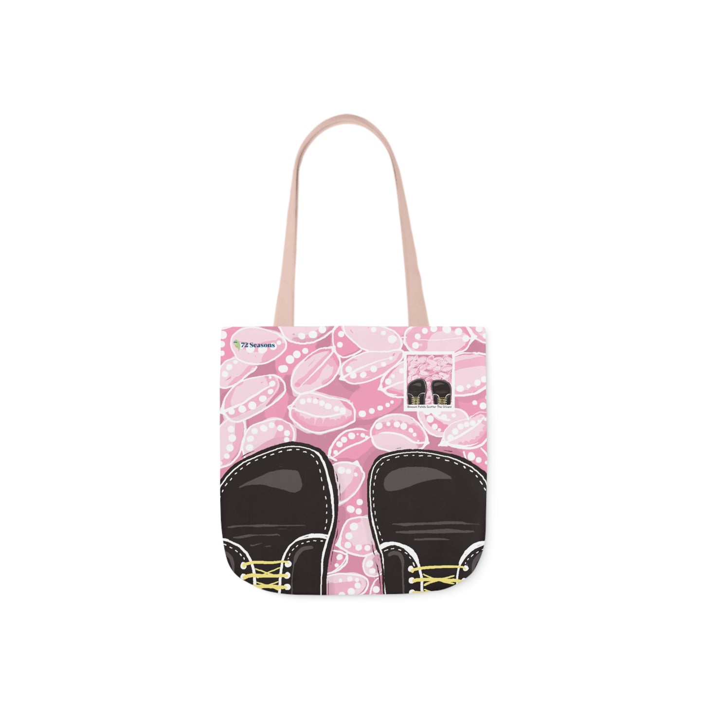 Blossom Petals Scatter the Ground Canvas Tote Bag