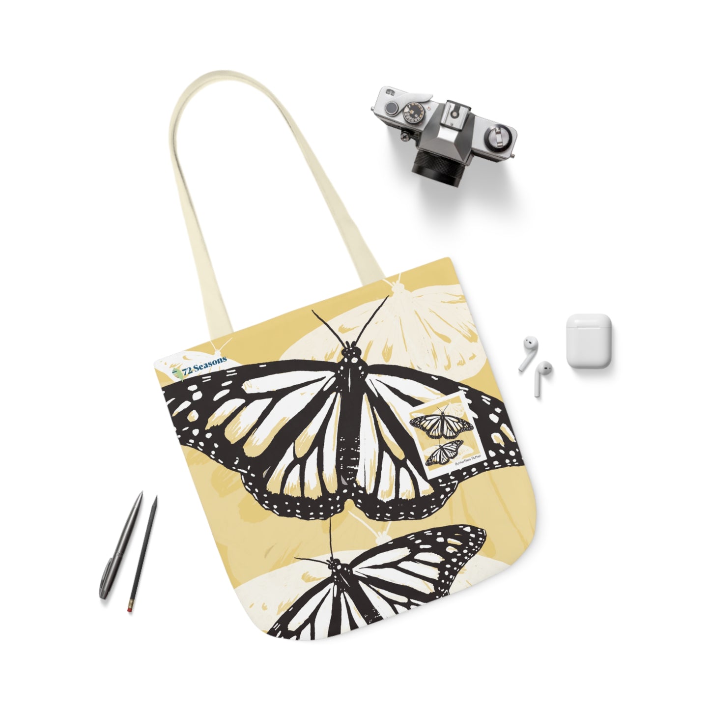 Butterflies Flutter Canvas Tote Bag