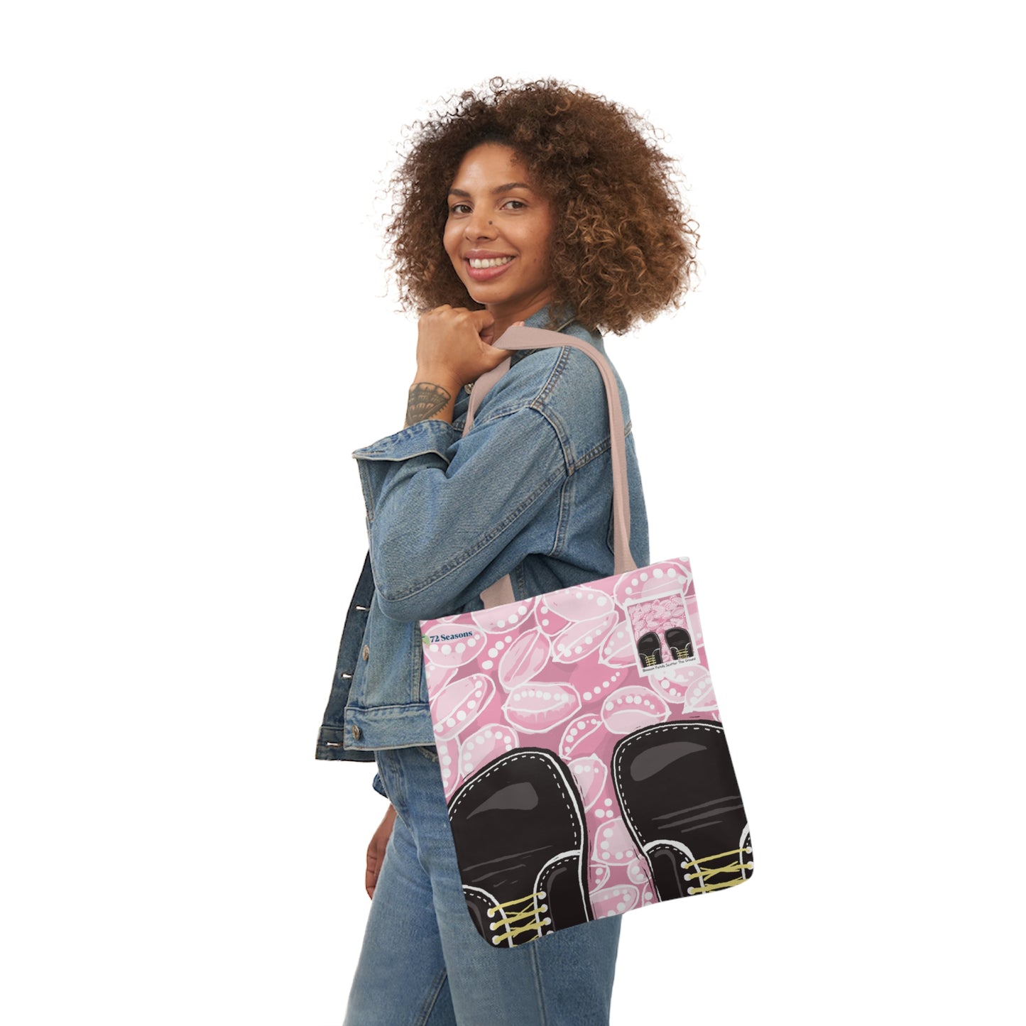 Blossom Petals Scatter the Ground Canvas Tote Bag