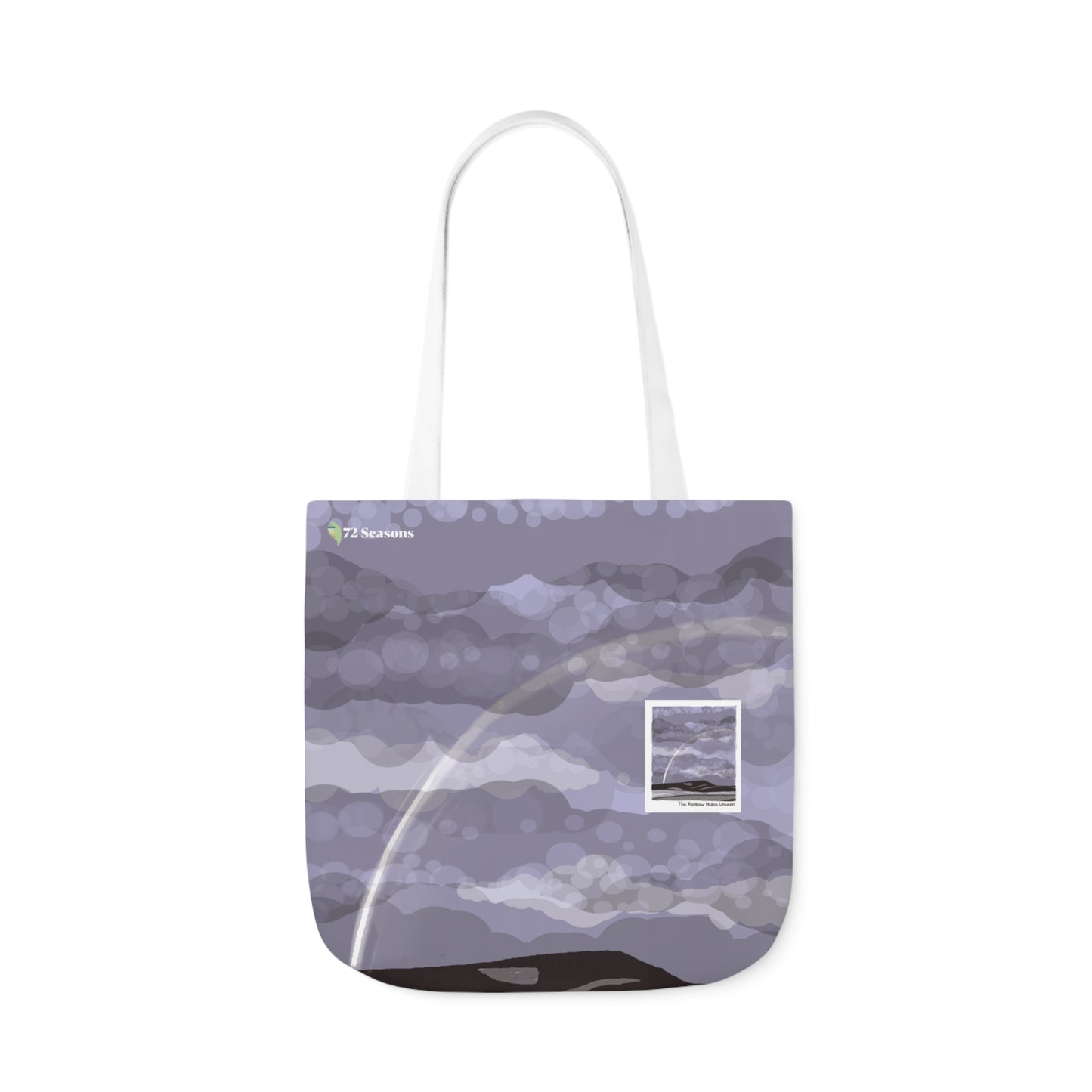 The Rainbow Hides Unseen Canvas Tote Bag