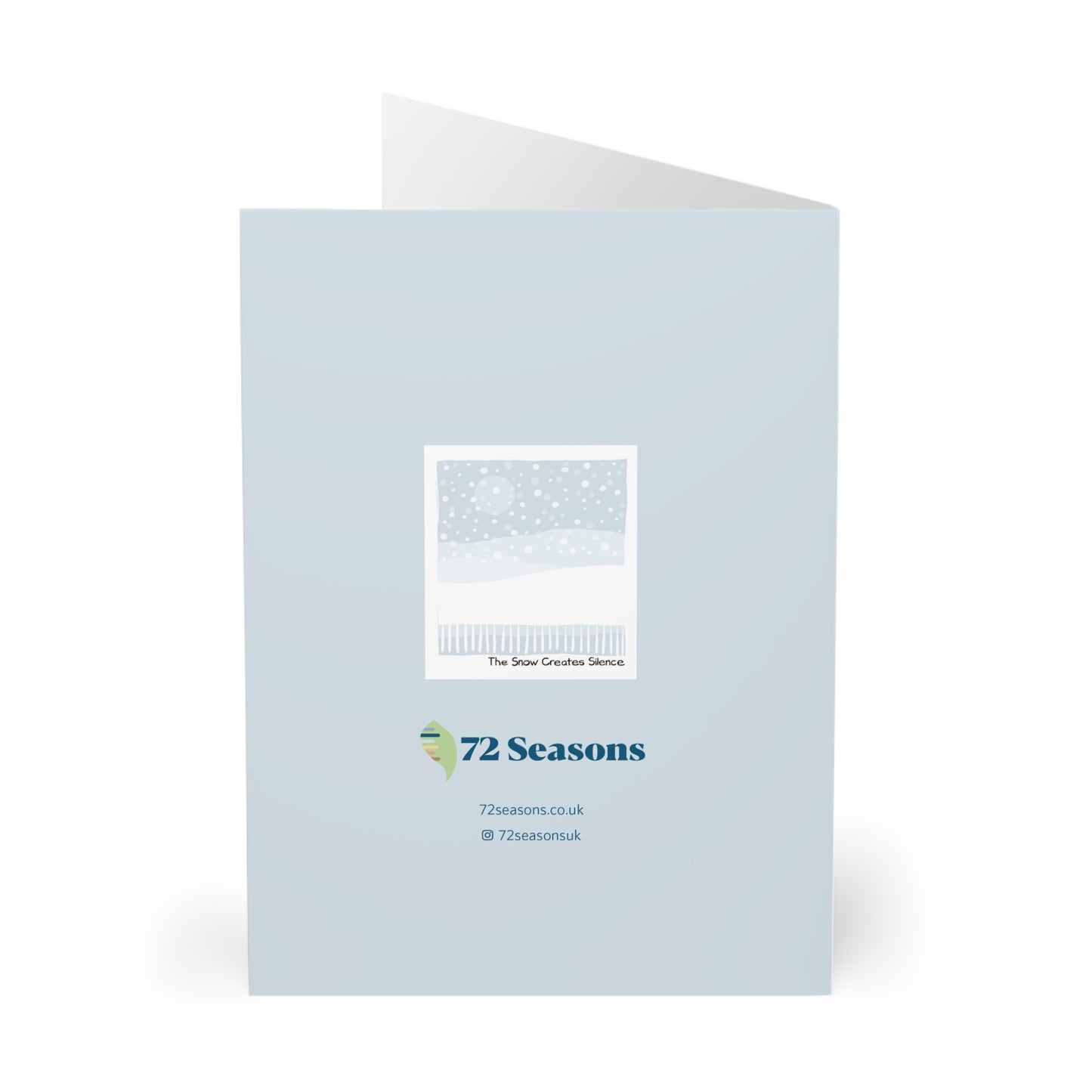 The Snow Creates Silence greeting card (5 pack)