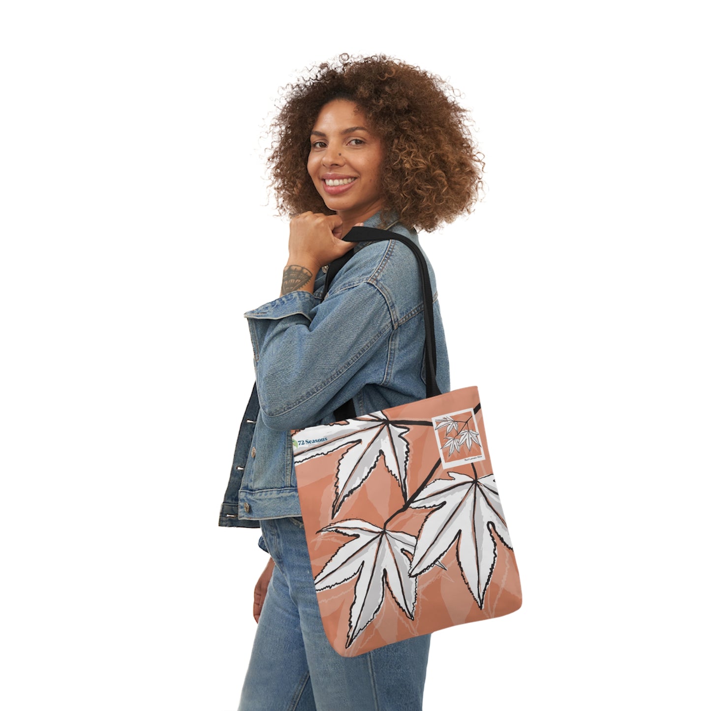 Red Leaves Glow Canvas Tote Bag