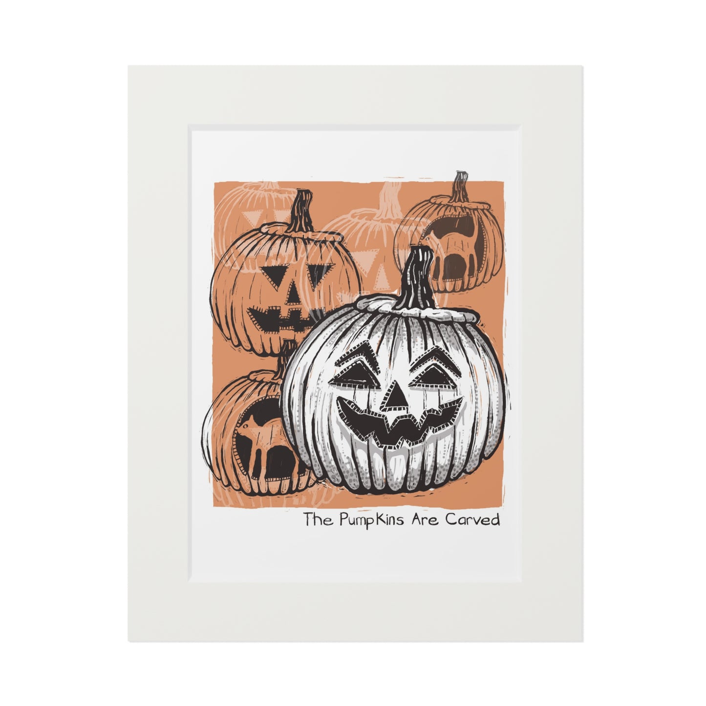 The Pumpkins Are Carved Fine Art Print