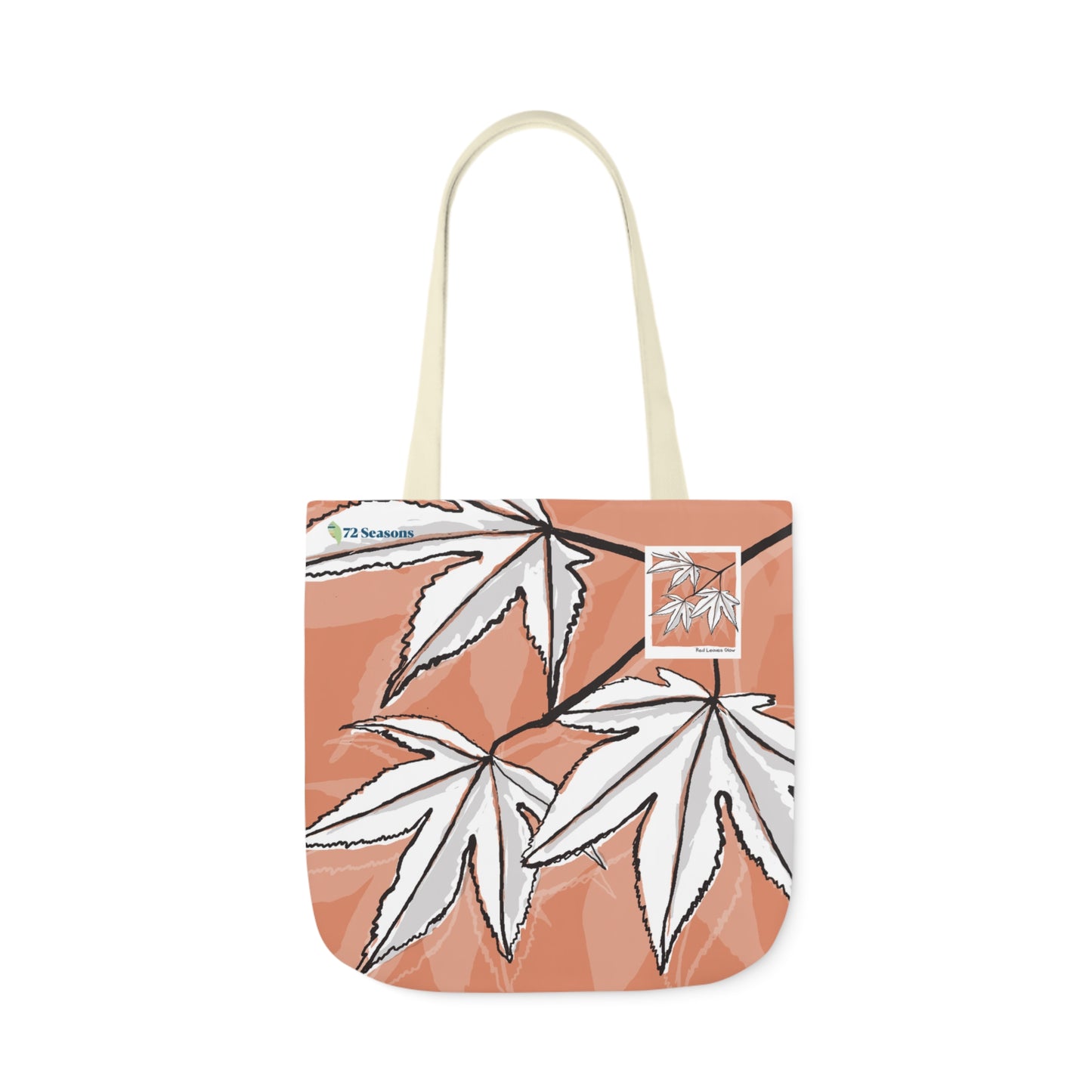 Red Leaves Glow Canvas Tote Bag