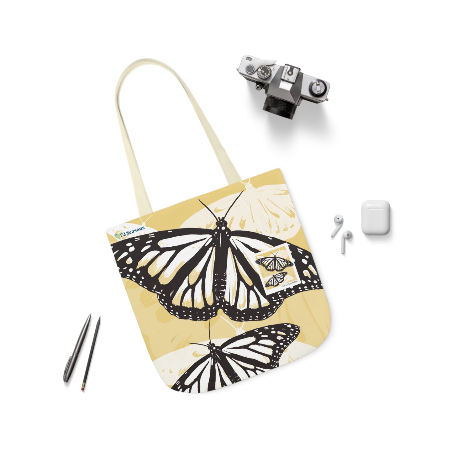 Butterflies Flutter Canvas Tote Bag
