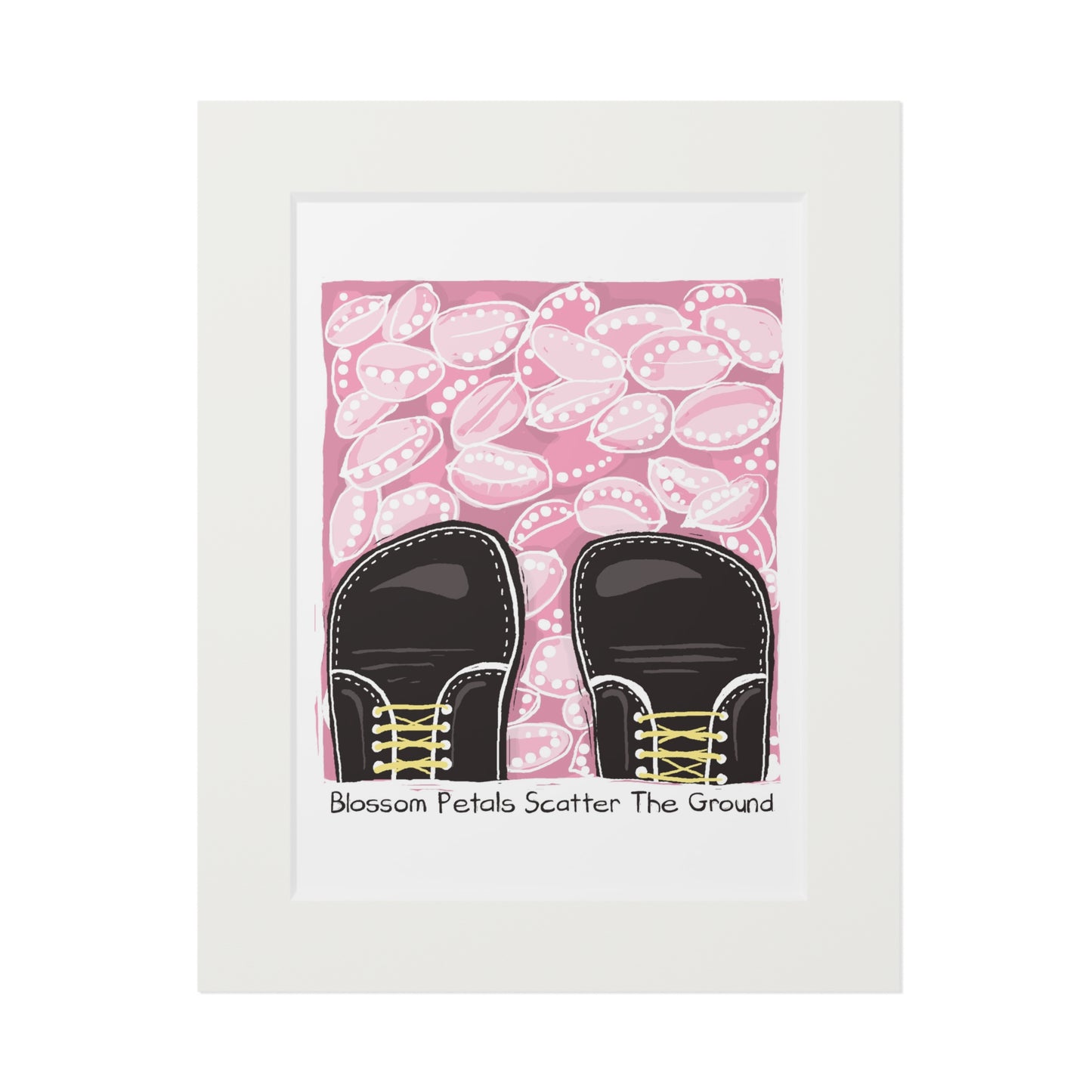 Blossom Petals Scatter The Ground Fine Art Print