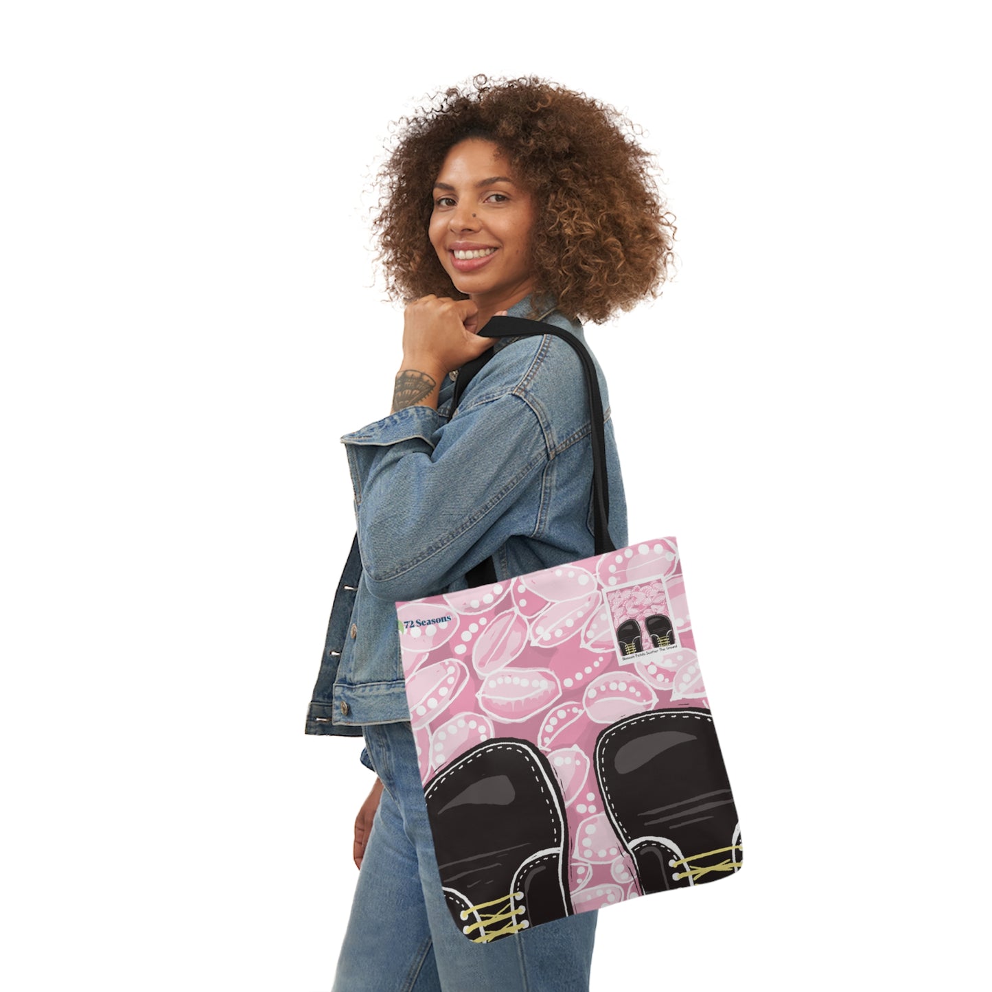 Blossom Petals Scatter the Ground Canvas Tote Bag