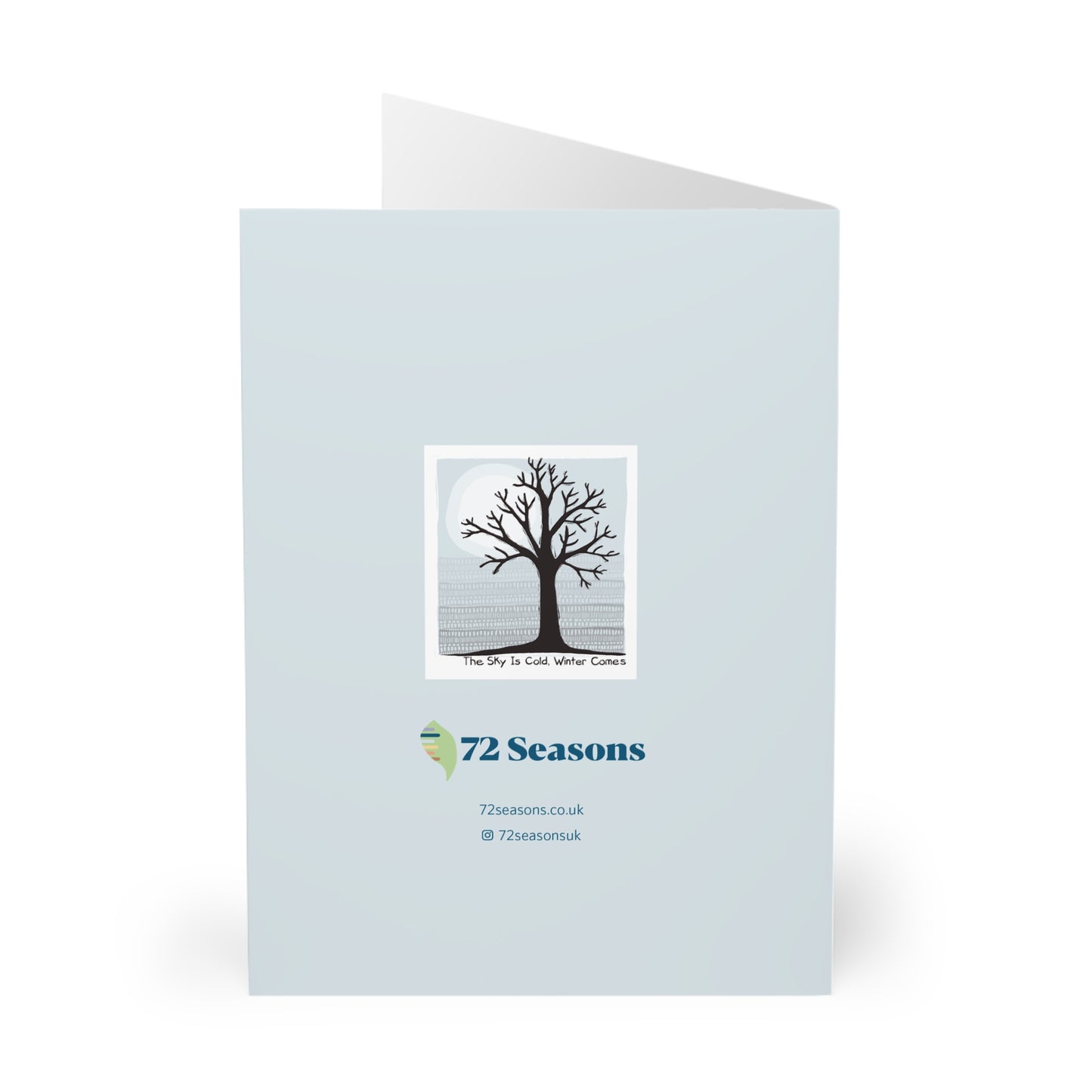 The Sky Is Cold, Winter Comes greeting card (5 pack)