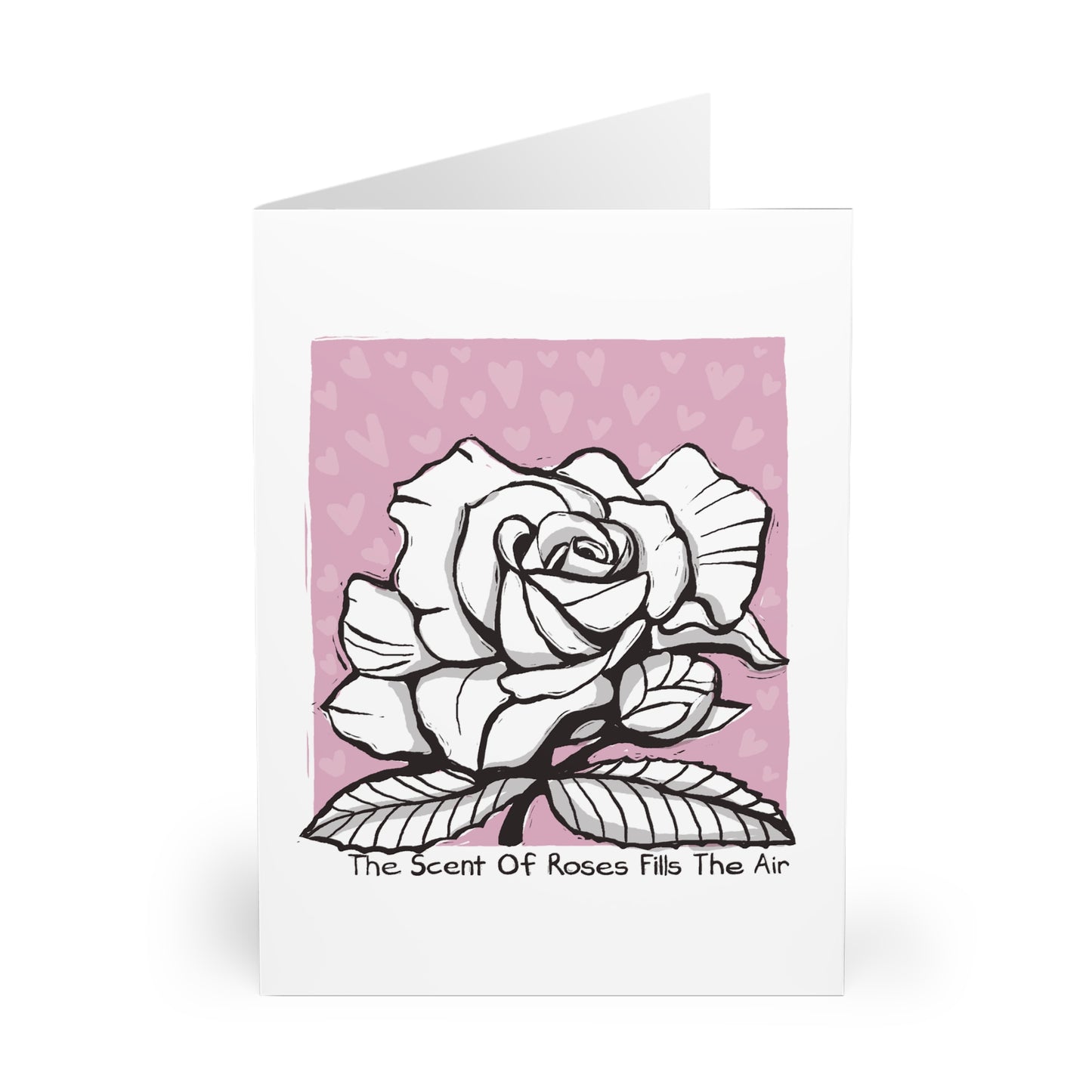 The Scent of Roses Fills The Air greeting card (5 pack)