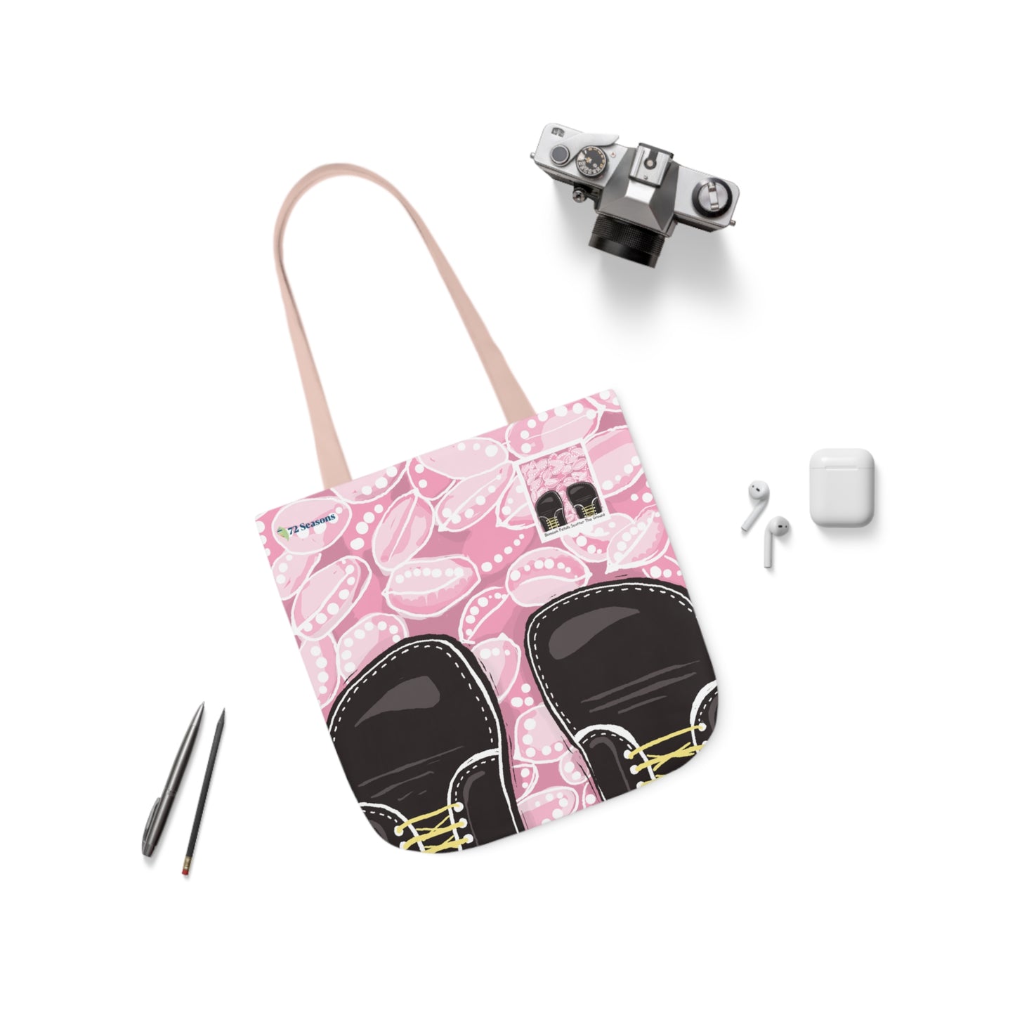 Blossom Petals Scatter the Ground Canvas Tote Bag