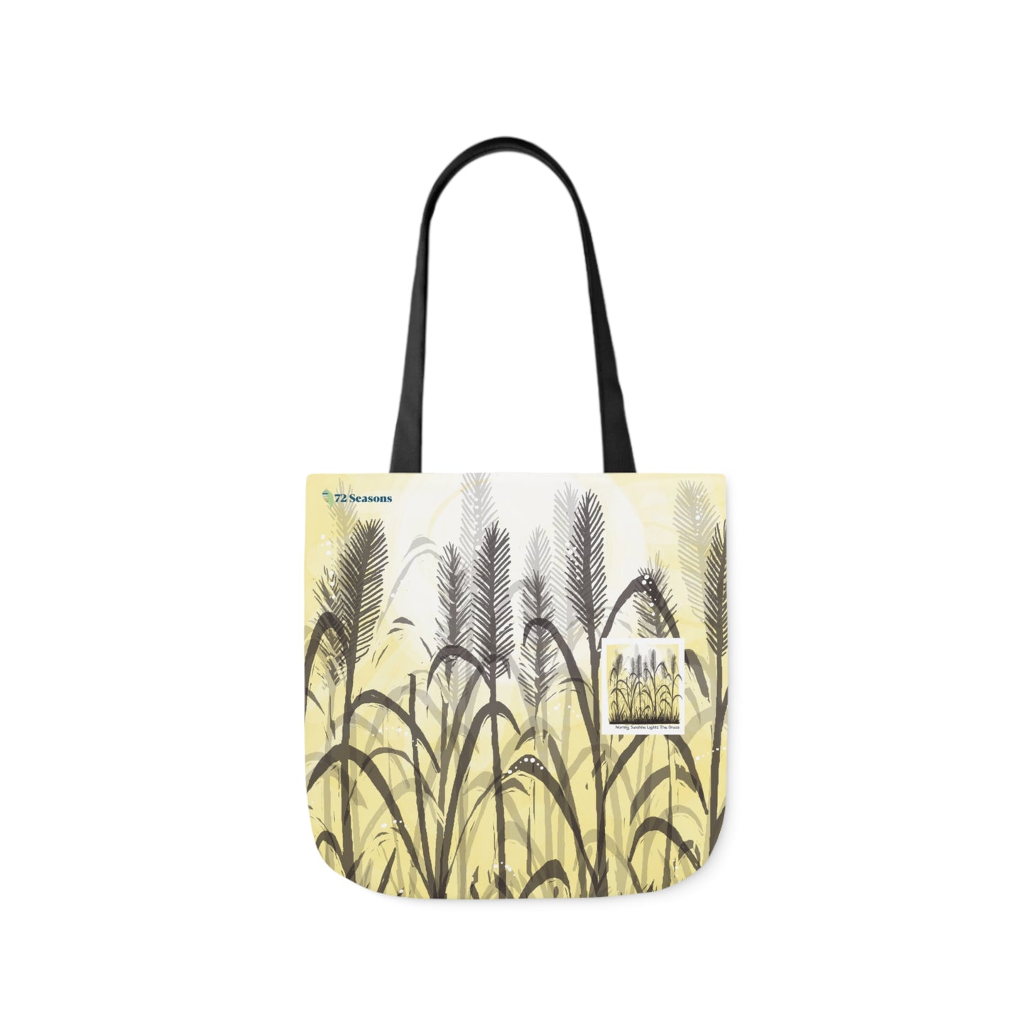 Morning Sunshine Lights the Grass Canvas Tote Bag