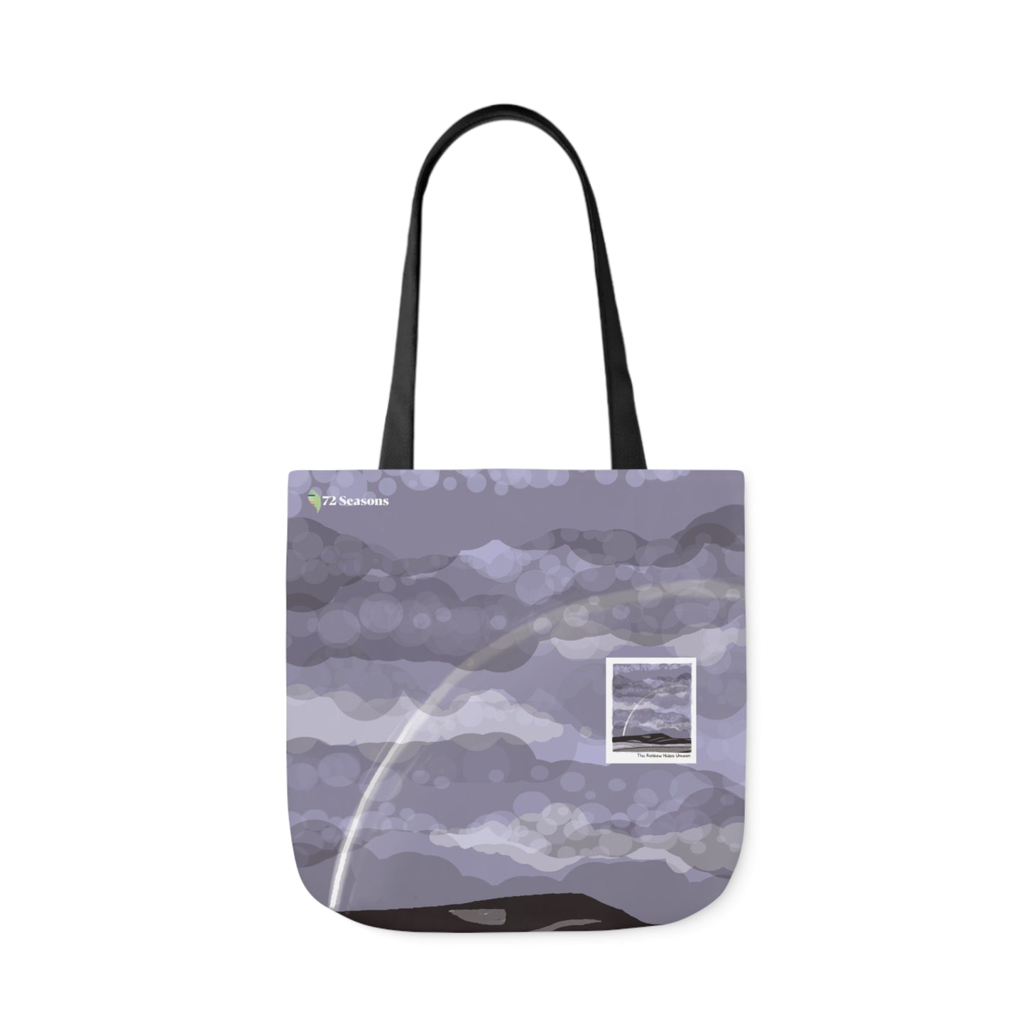 The Rainbow Hides Unseen Canvas Tote Bag