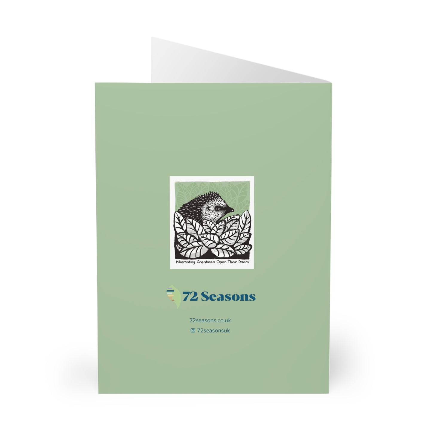Hibernating Creatures Open Their Doors greeting card (5 pack)