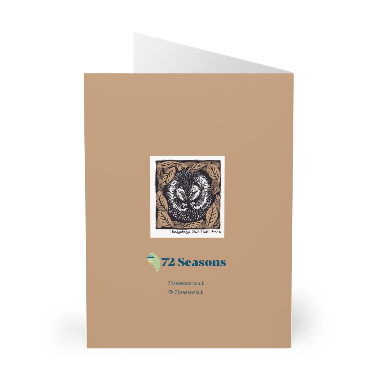 Hedgehogs Shut Their Doors greeting card (5 pack)