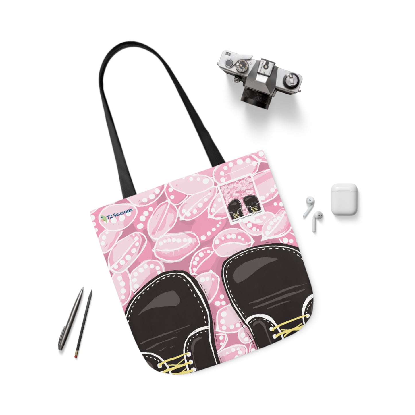 Blossom Petals Scatter the Ground Canvas Tote Bag