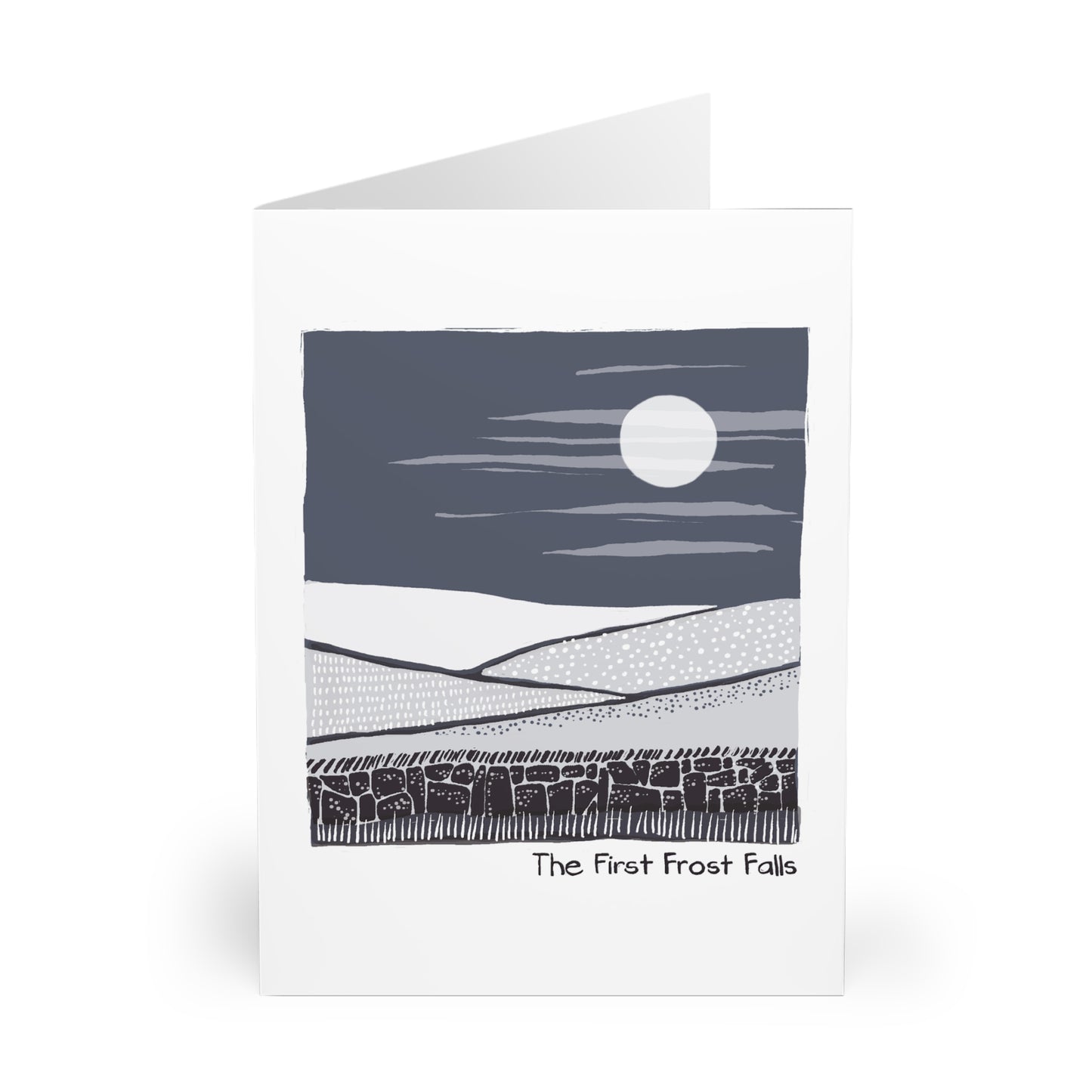 The First Frost Falls greeting card (5 pack)