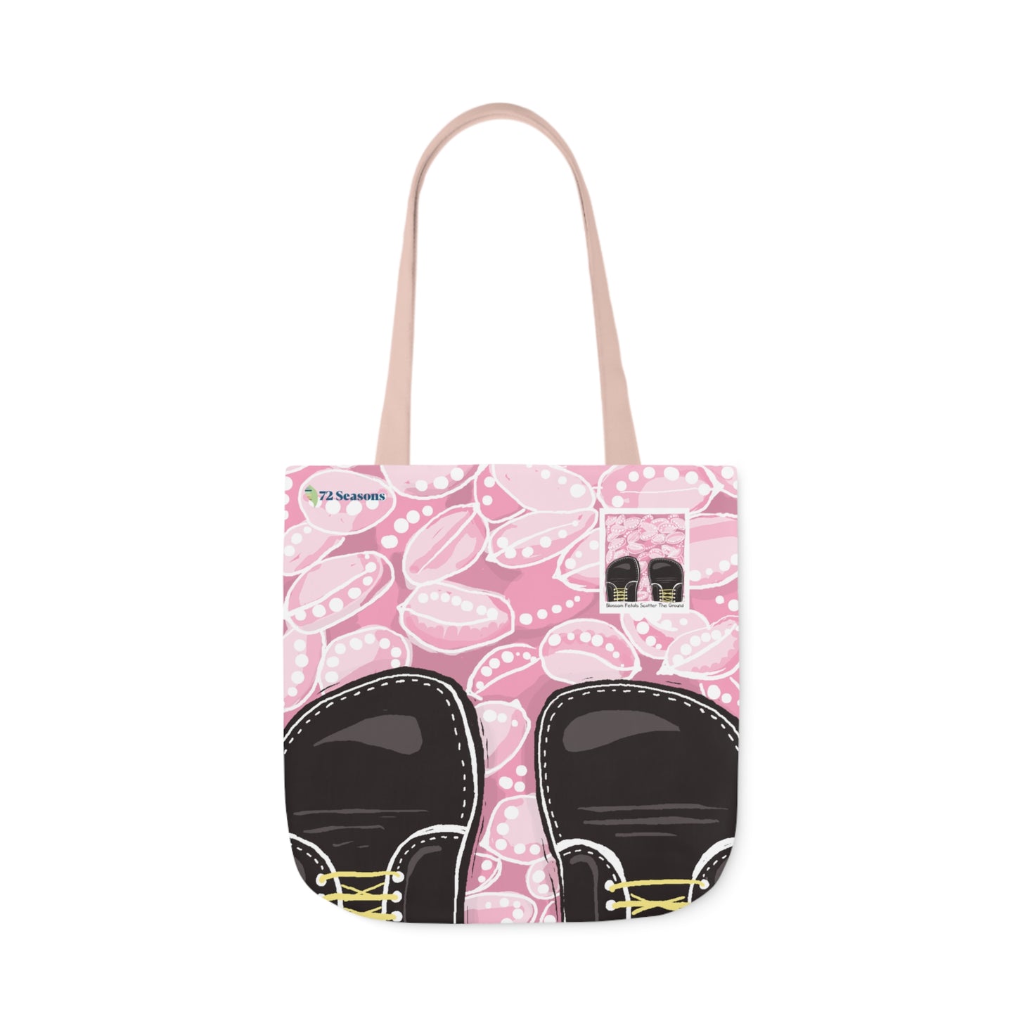 Blossom Petals Scatter the Ground Canvas Tote Bag