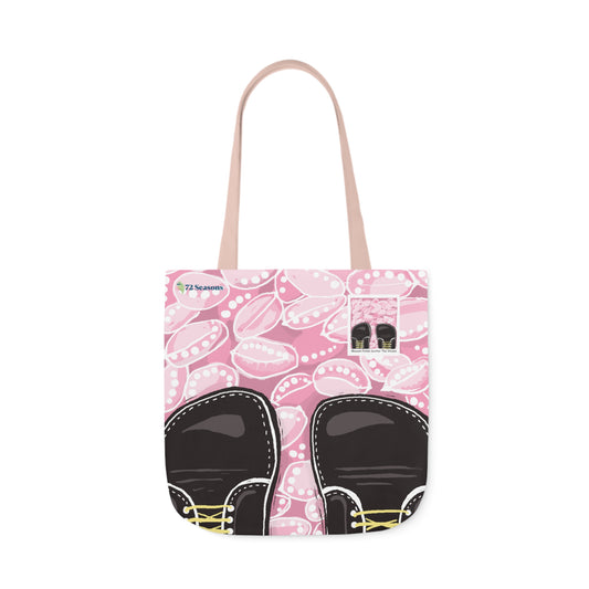 Blossom Petals Scatter the Ground Canvas Tote Bag