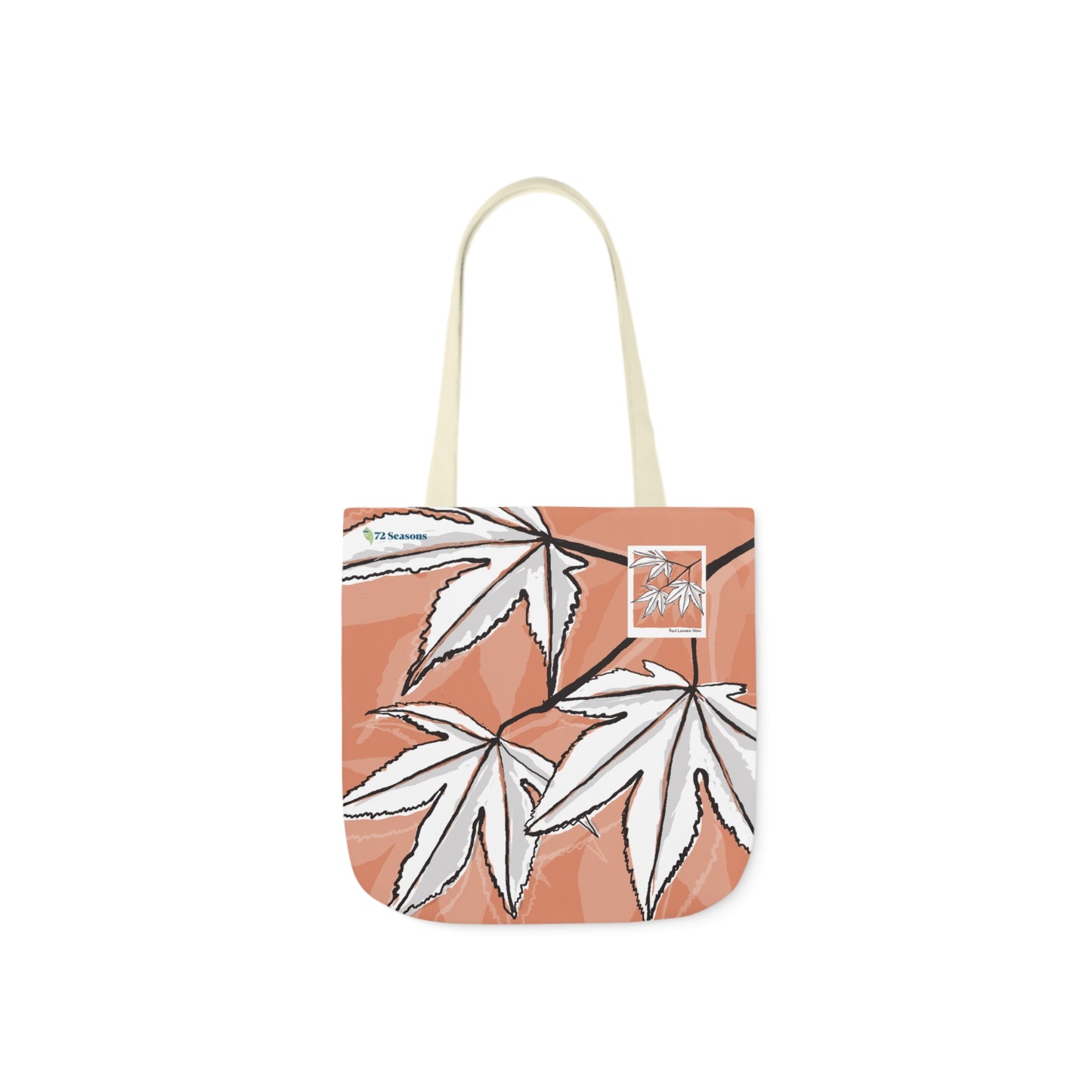 Red Leaves Glow Canvas Tote Bag