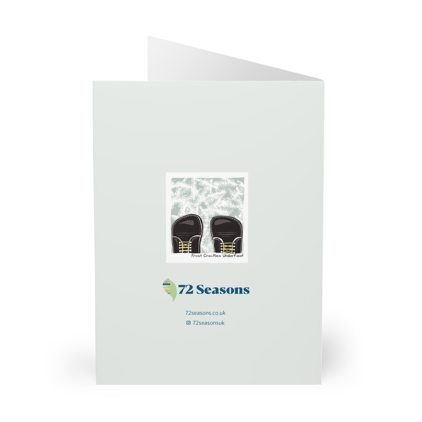 Frost Crackles Underfoot greeting card (5 pack)