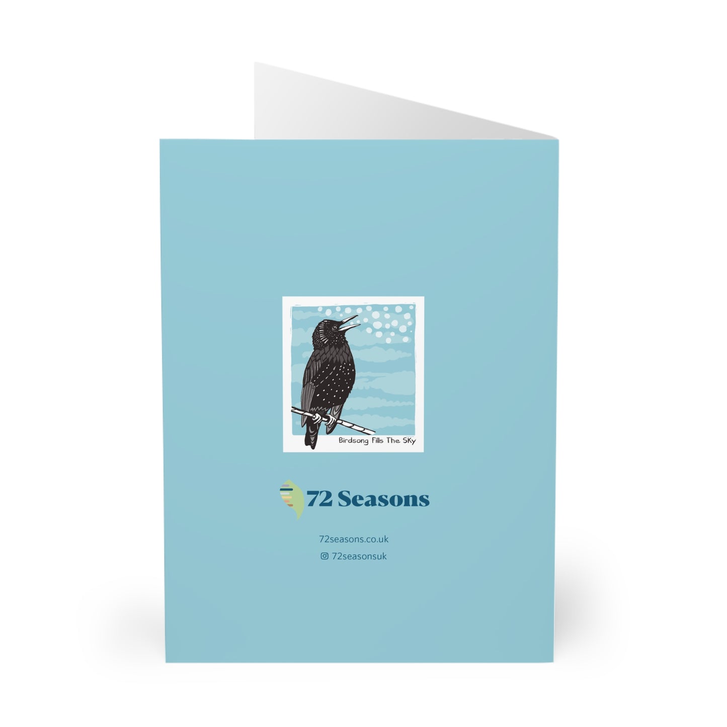 Birdsong Fills The Sky greeting card (5 pack)