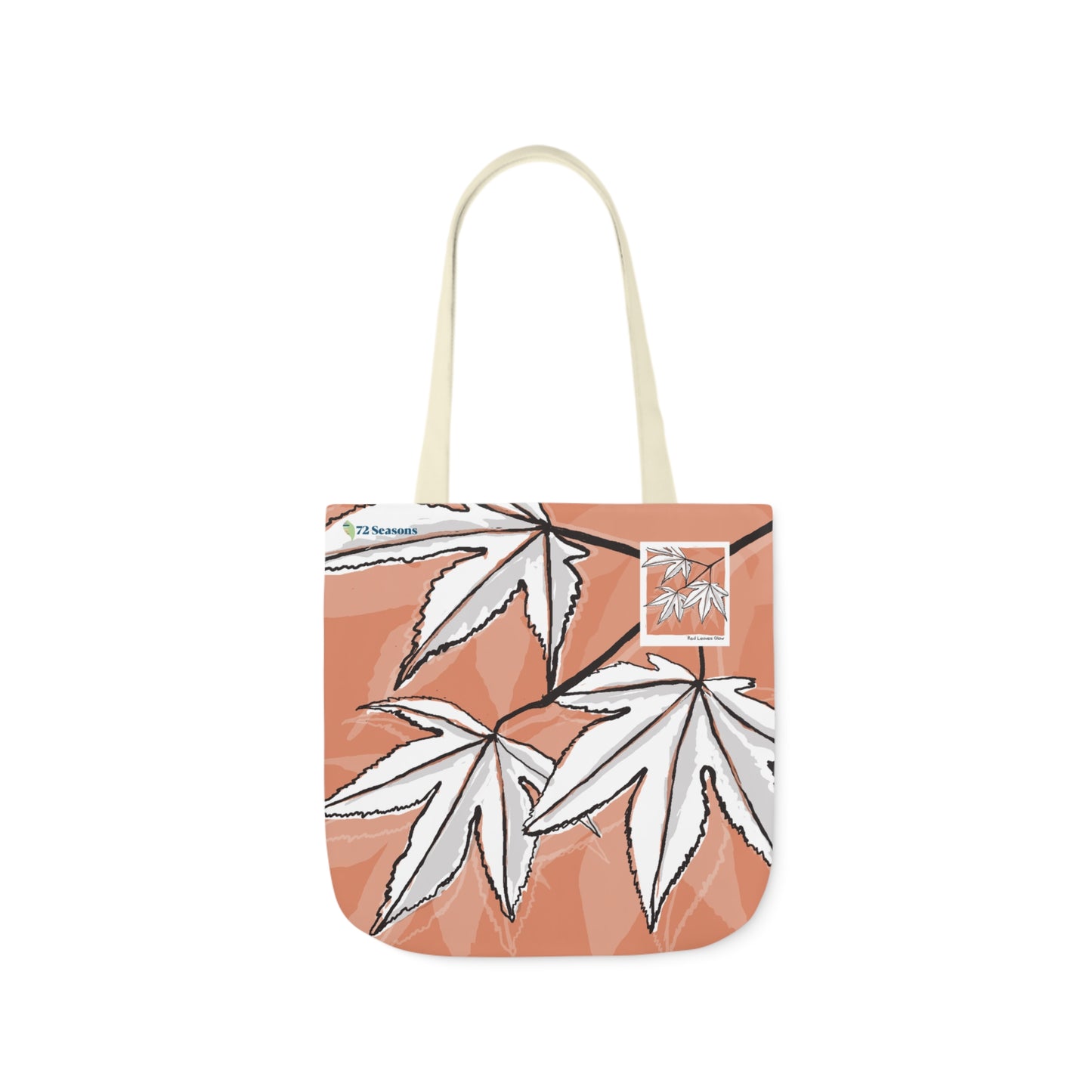 Red Leaves Glow Canvas Tote Bag