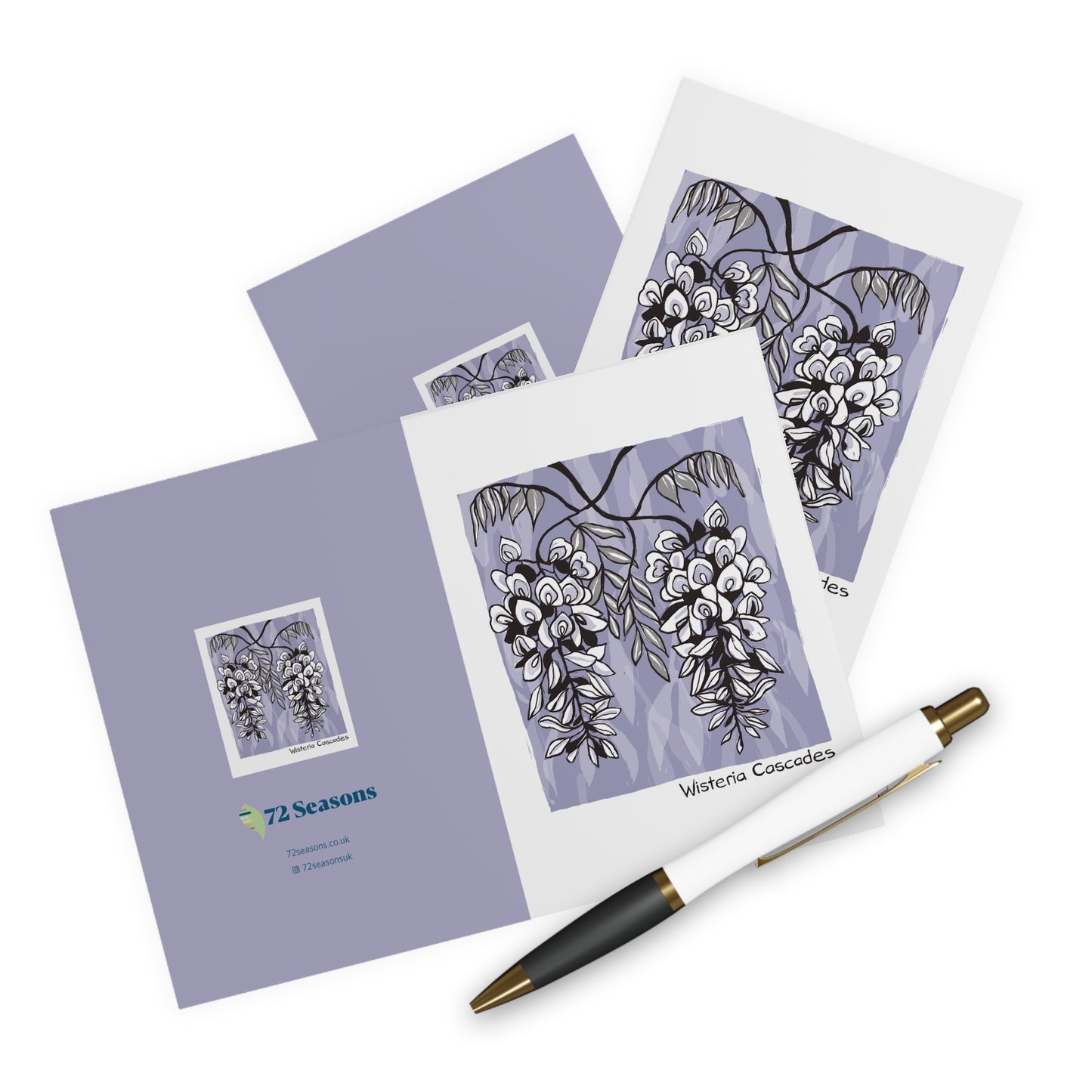 Wisteria Cascades greeting card (5 pack)