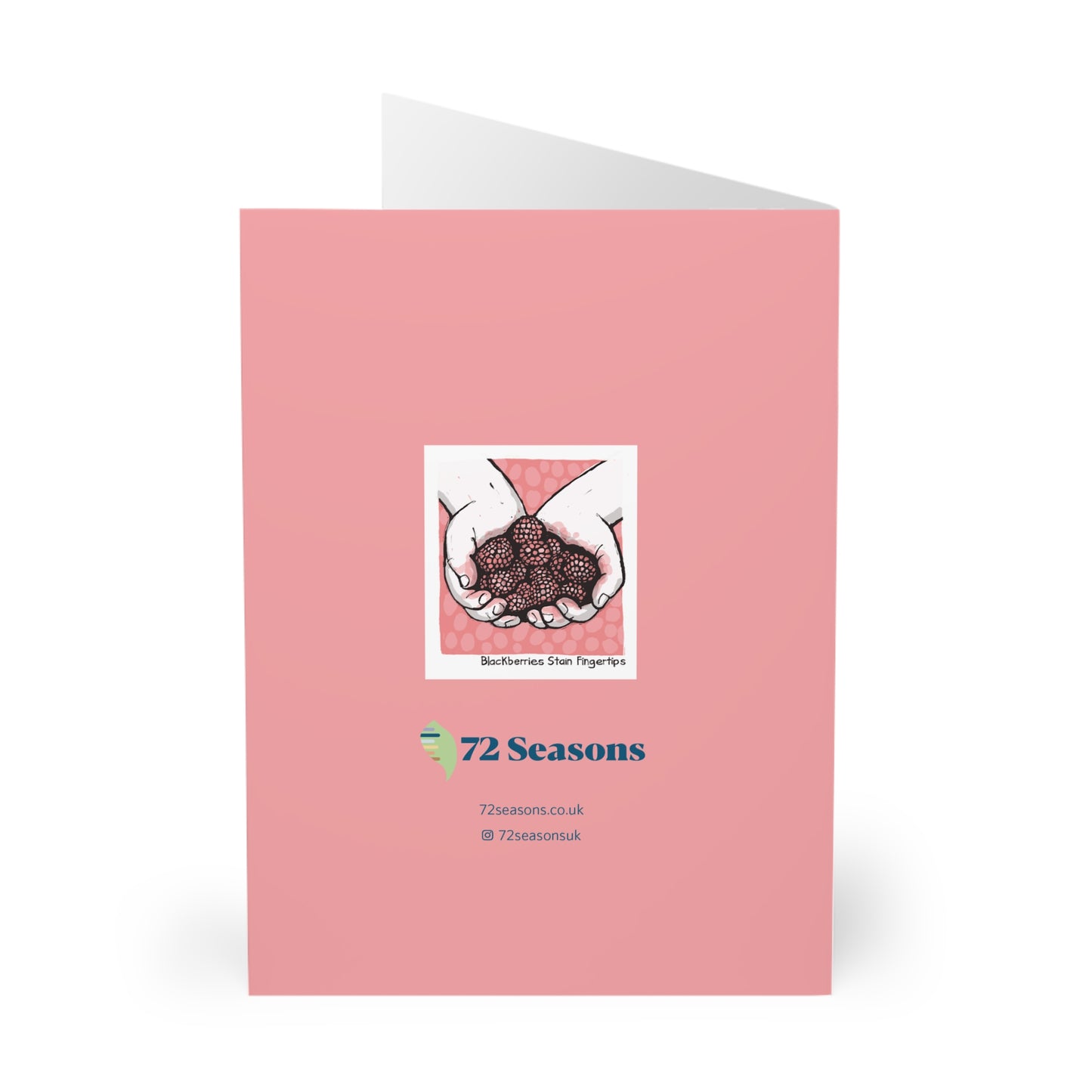 Blackberries Stain Fingertips greeting card (5 pack)