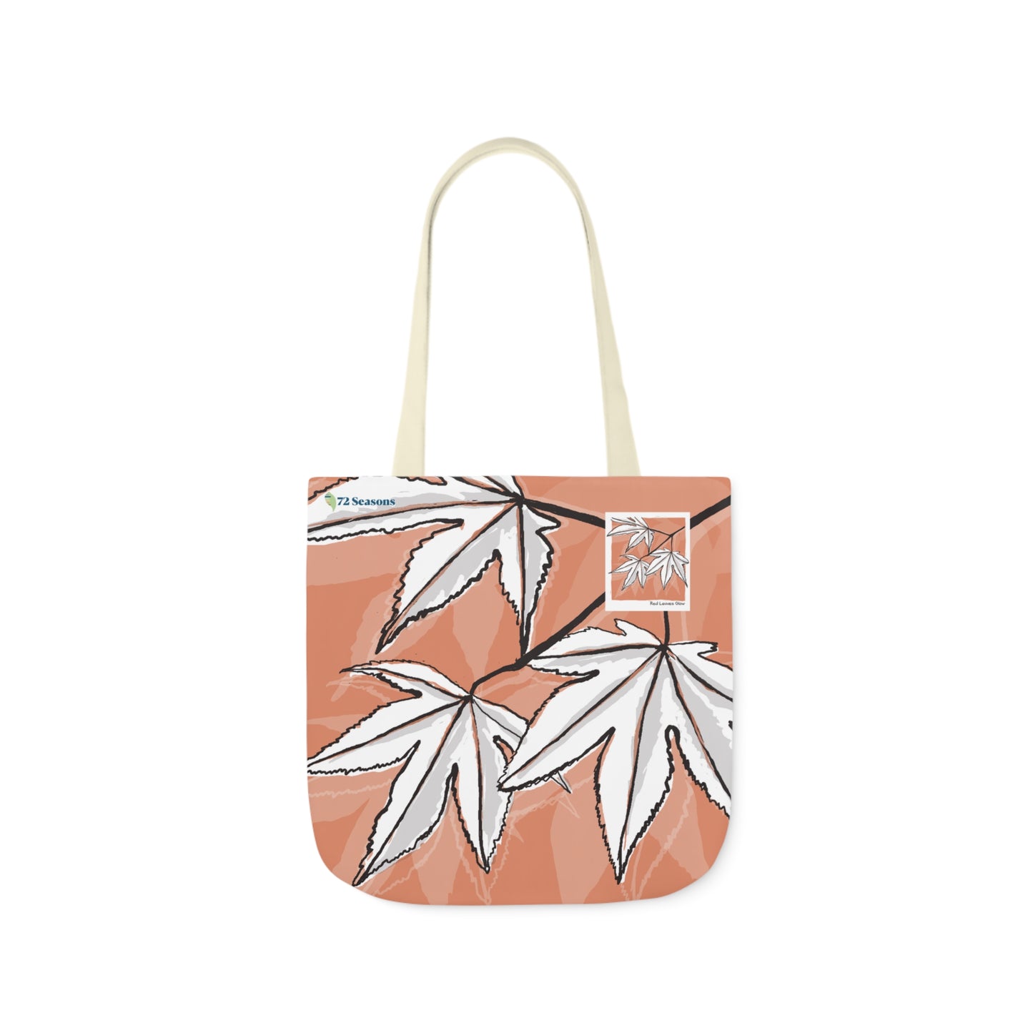 Red Leaves Glow Canvas Tote Bag