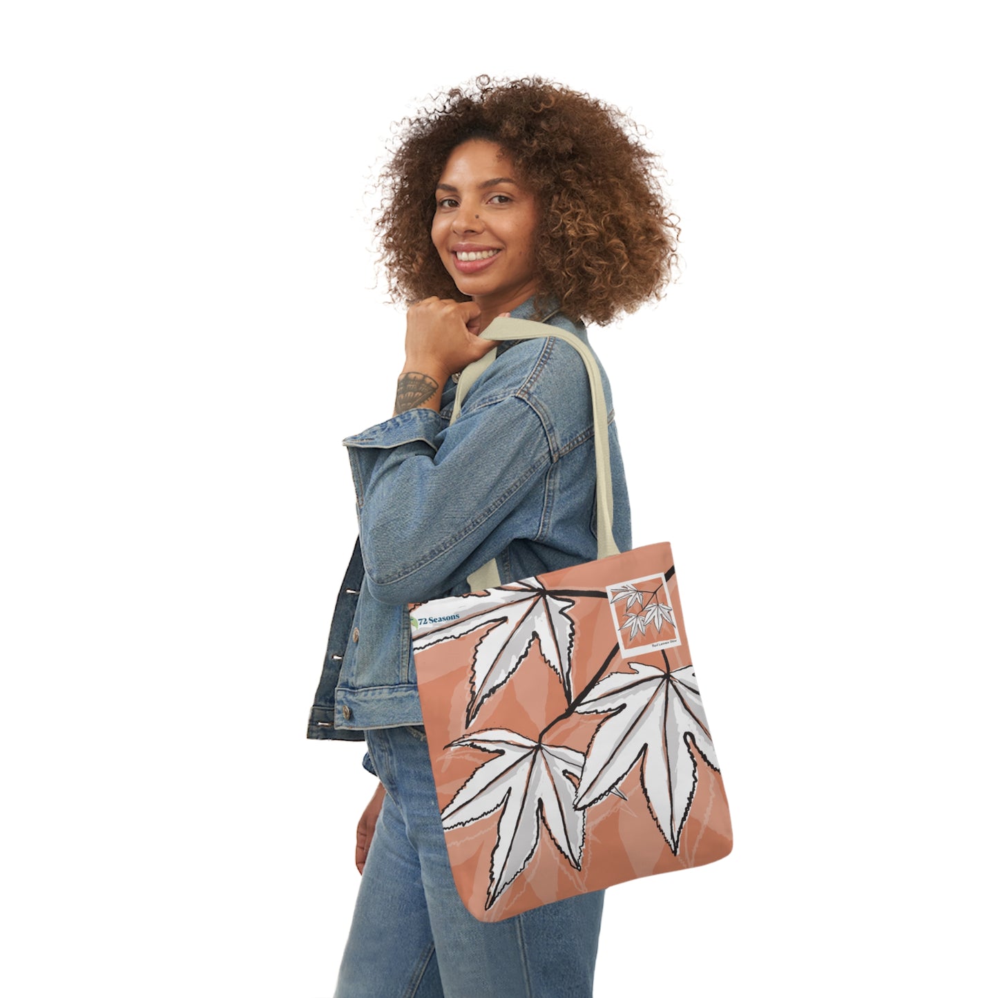 Red Leaves Glow Canvas Tote Bag