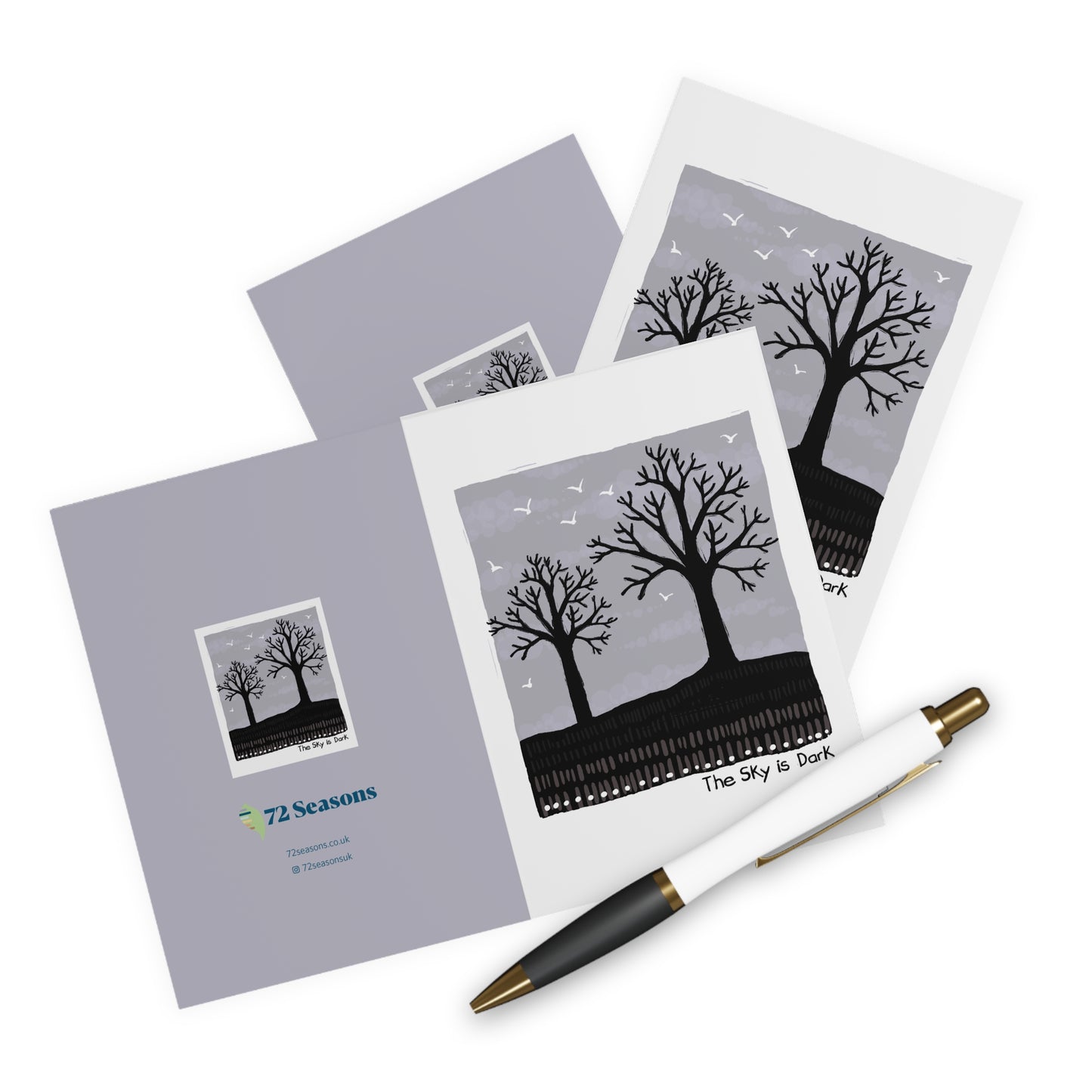 The Sky Is Dark greeting card (5 pack)