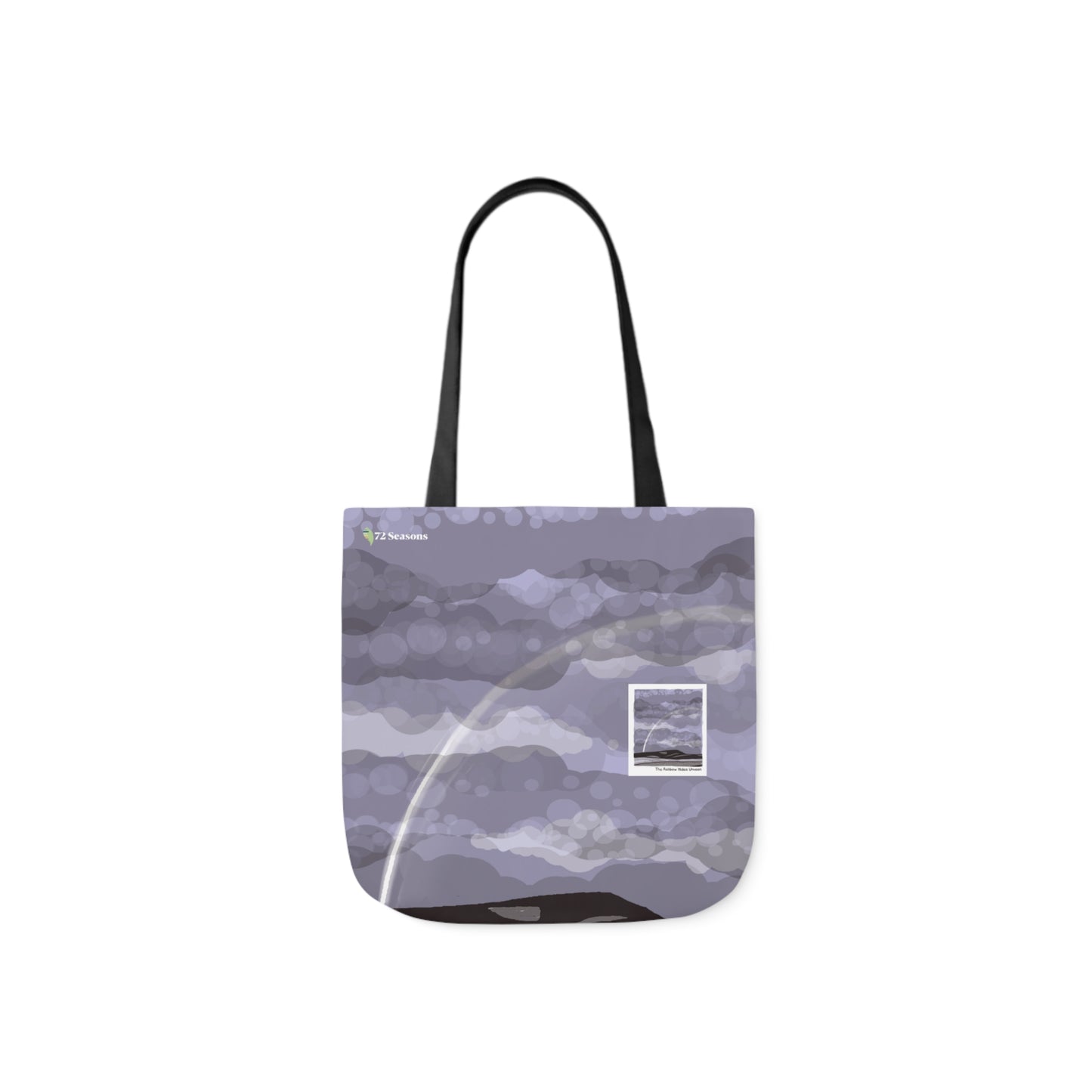 The Rainbow Hides Unseen Canvas Tote Bag
