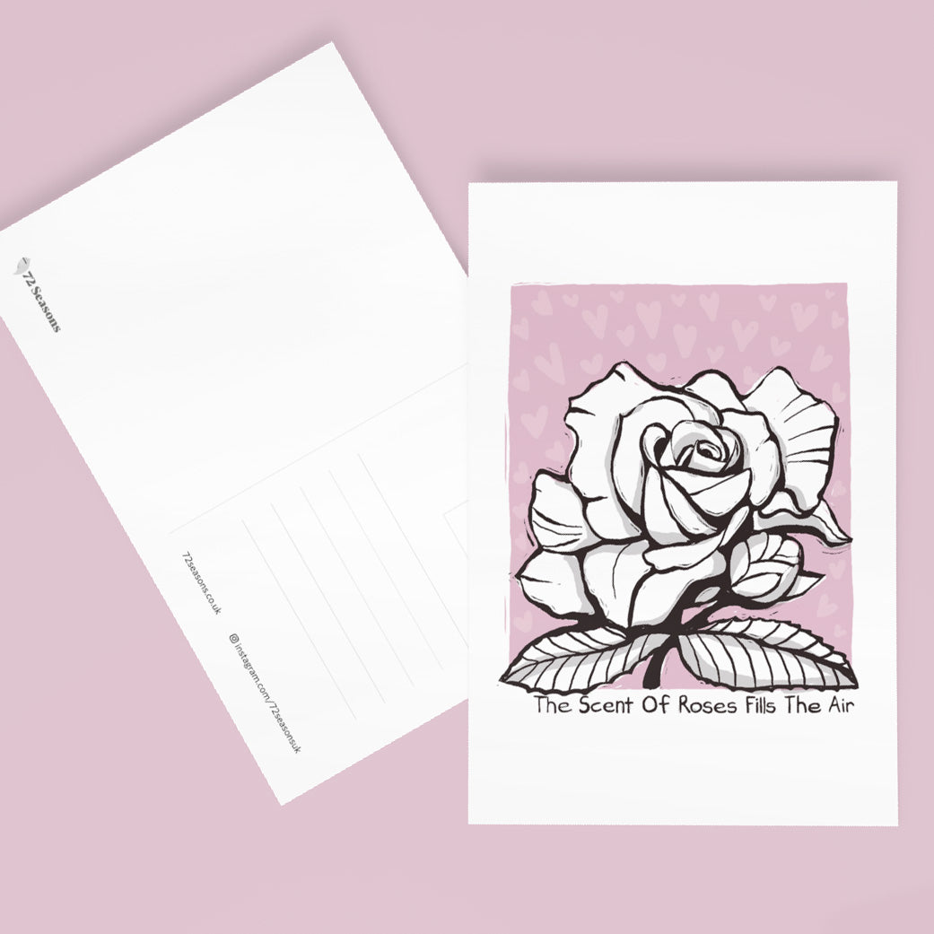 The Scent Of Roses Fills The Air postcard