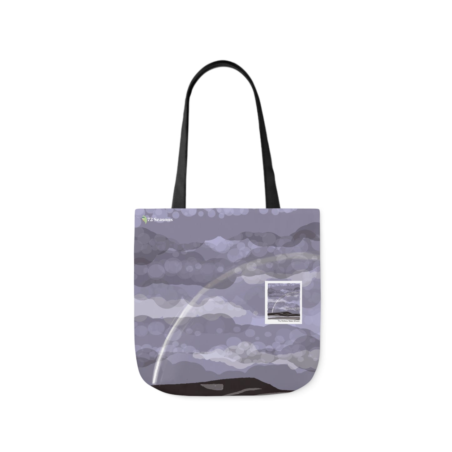 The Rainbow Hides Unseen Canvas Tote Bag