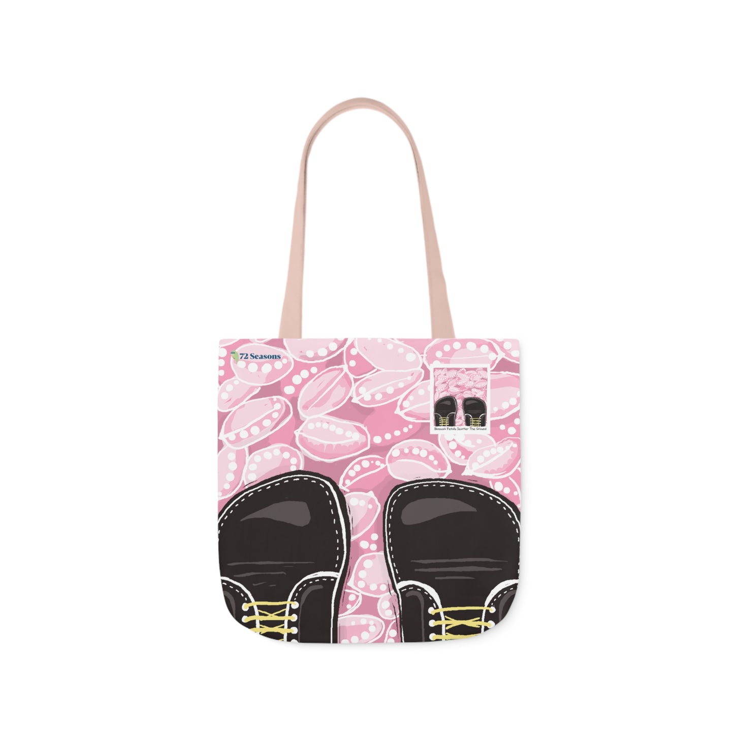 Blossom Petals Scatter the Ground Canvas Tote Bag