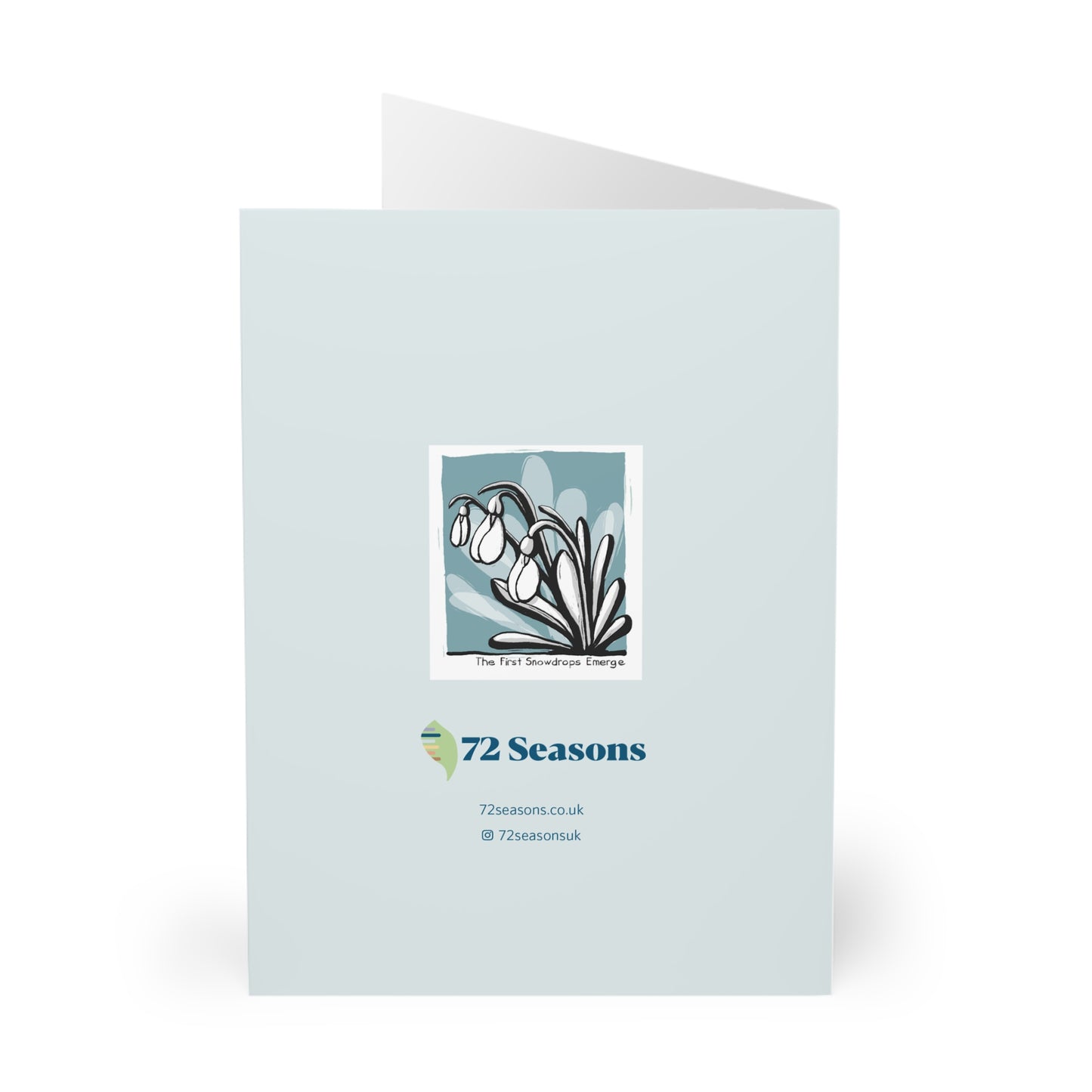 The First Snowdrops Emerge greeting card (5 pack)