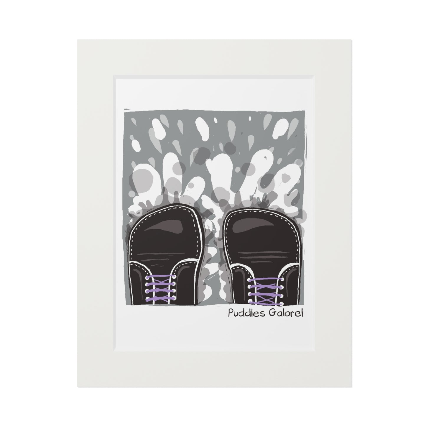 Puddles Galore! Fine Art Print