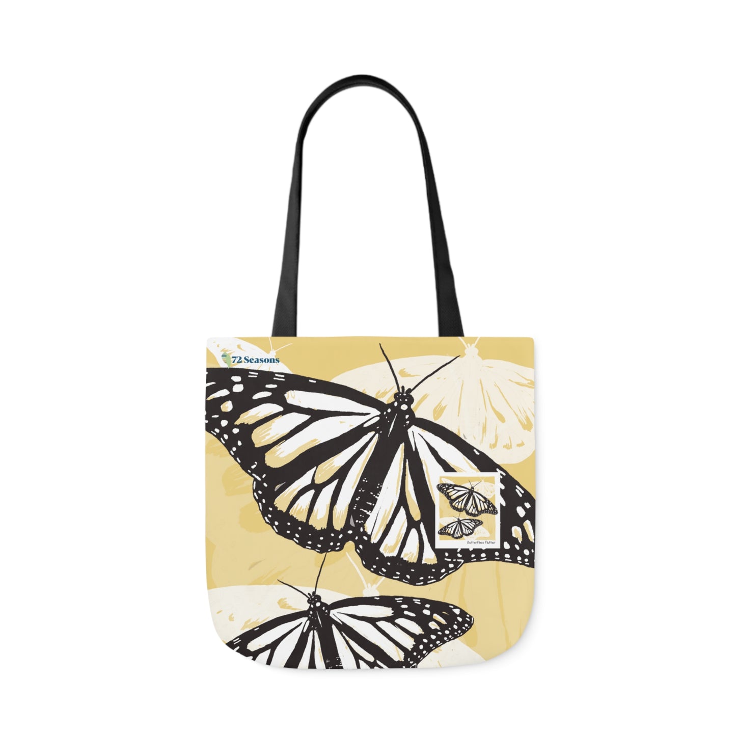 Butterflies Flutter Canvas Tote Bag