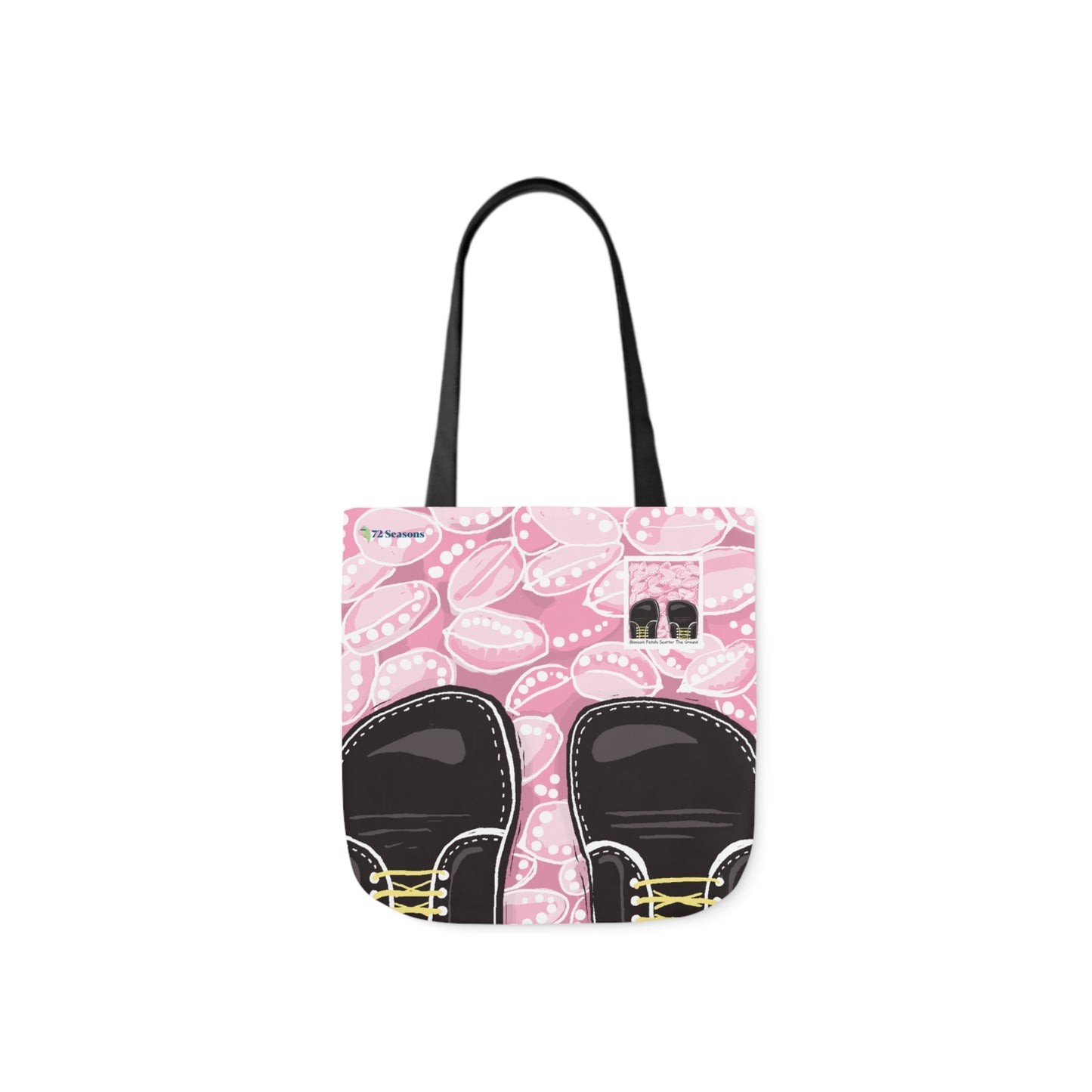Blossom Petals Scatter the Ground Canvas Tote Bag