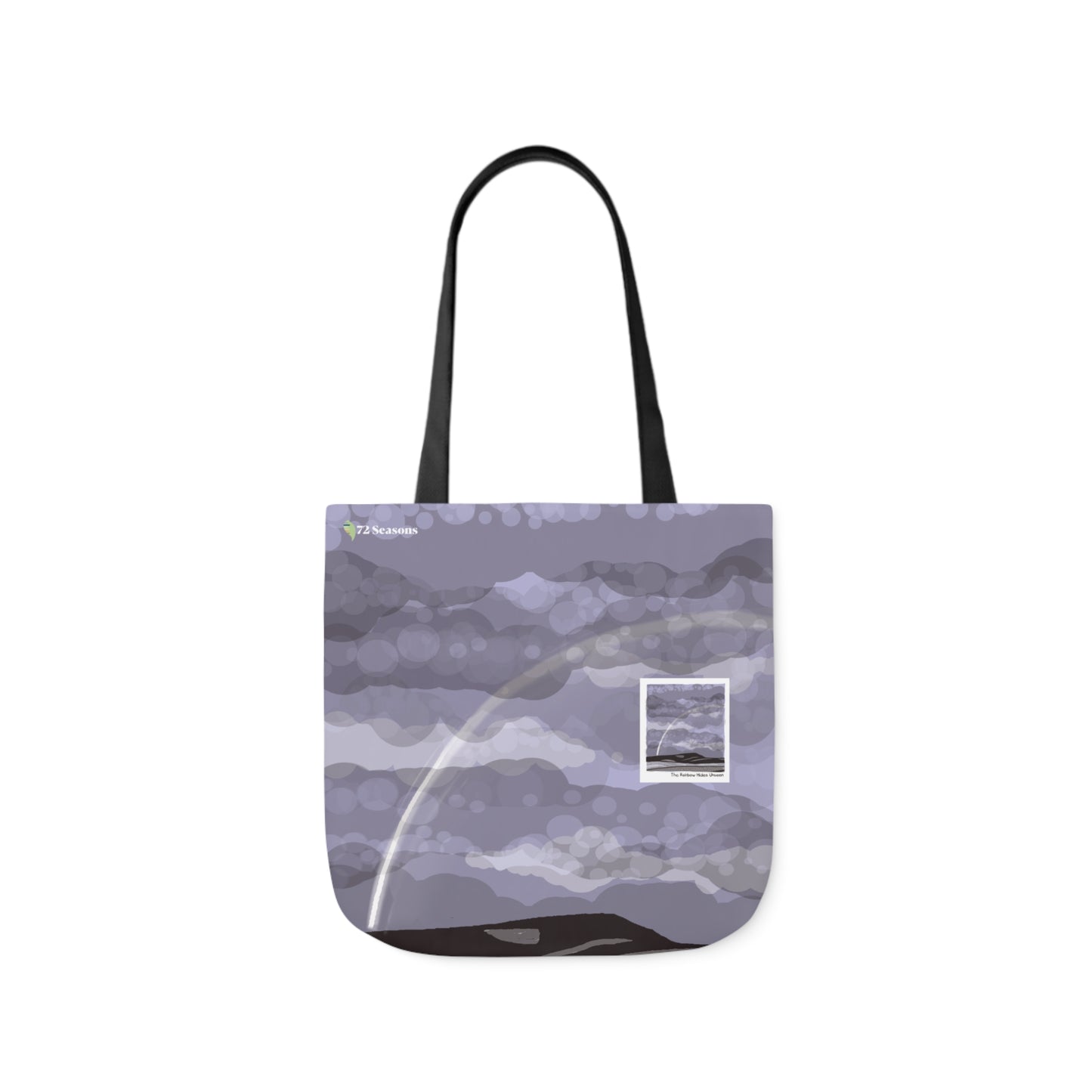 The Rainbow Hides Unseen Canvas Tote Bag