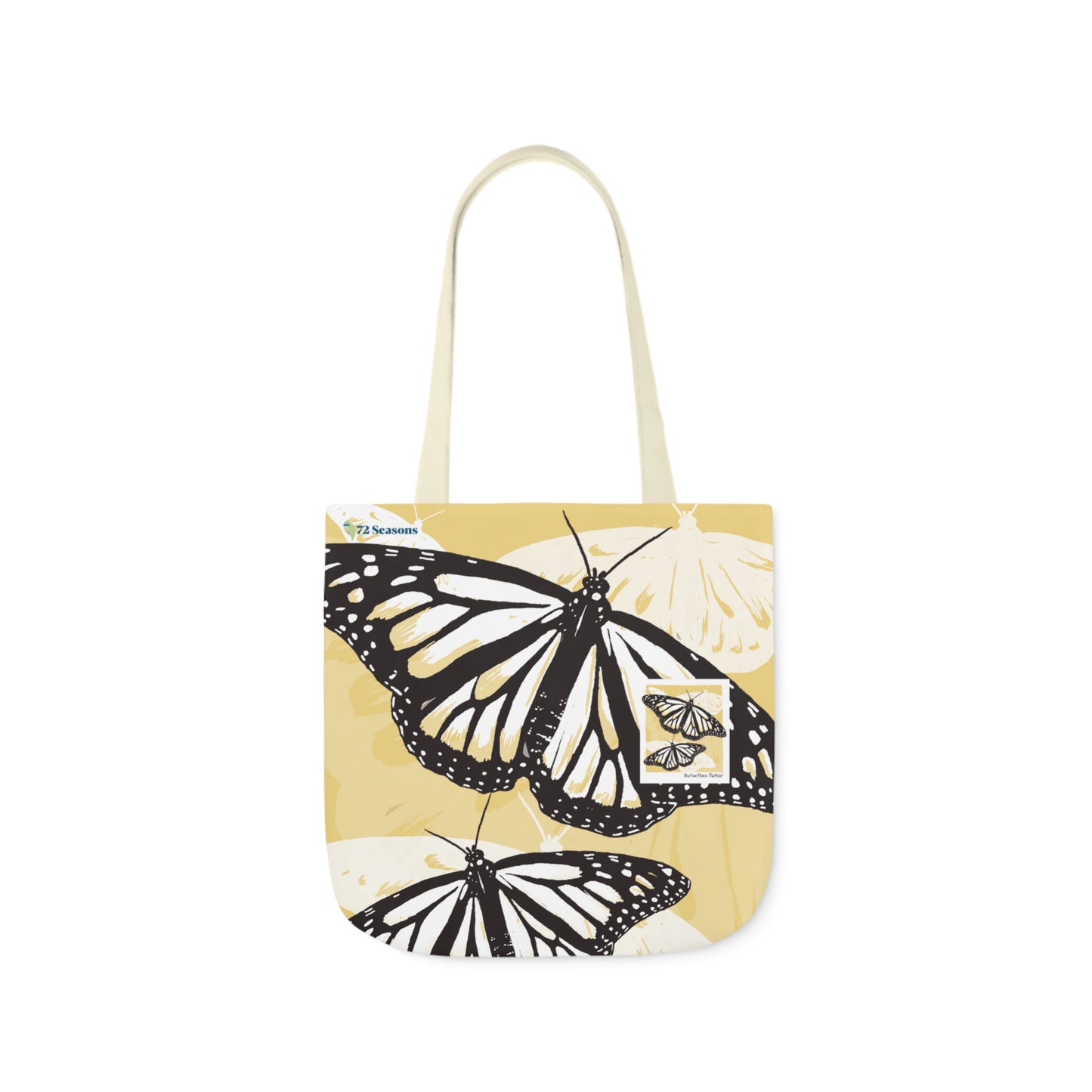 Butterflies Flutter Canvas Tote Bag